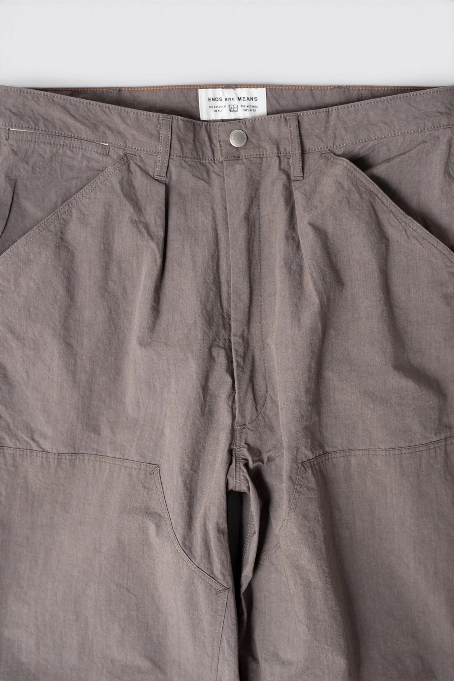 Ends And Means Double Knee Painter Pant Grey Purple | Pantalon Coton Nylon Made in Japan | Edgar Bdx