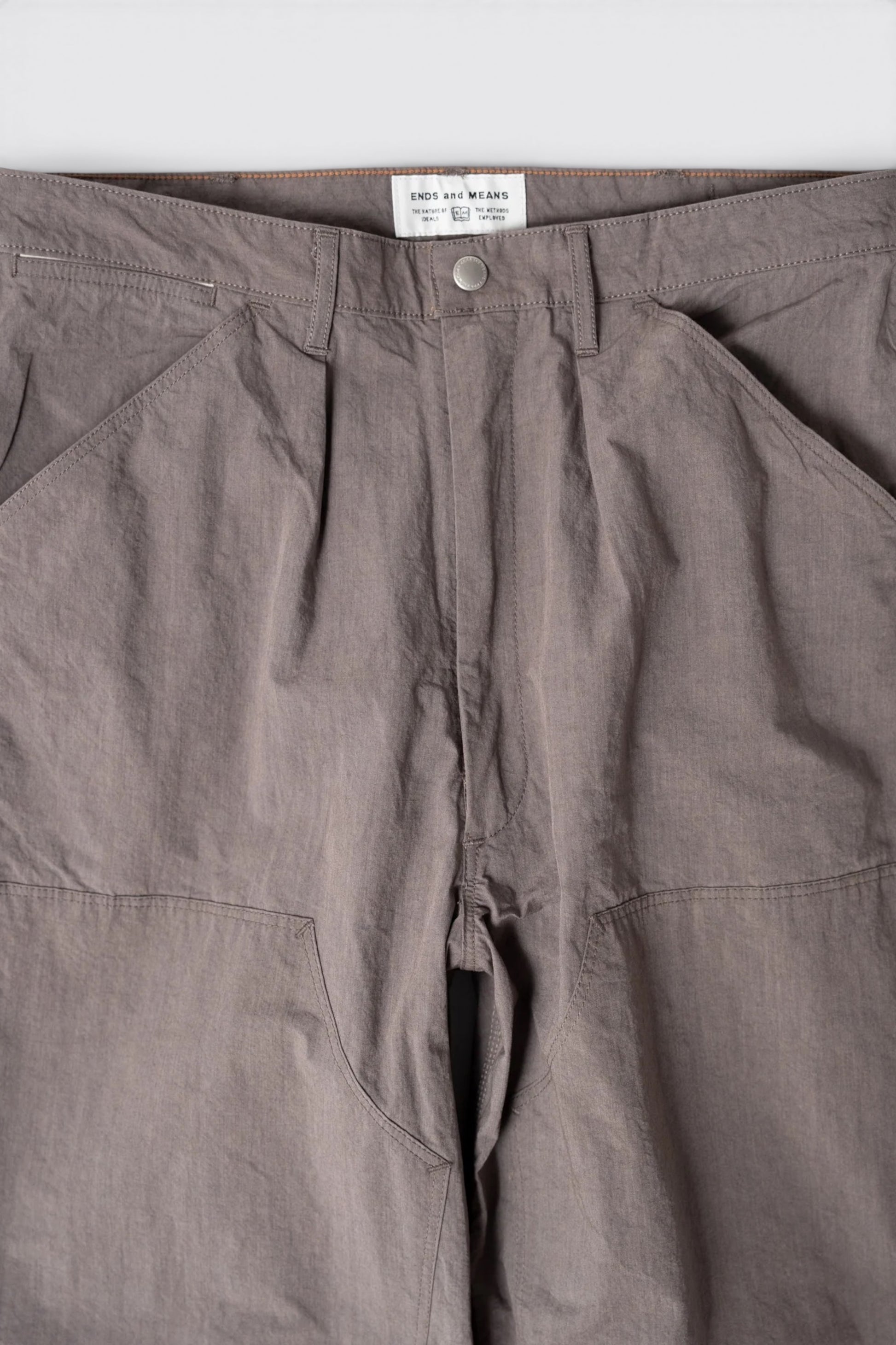 Ends And Means Double Knee Painter Pant Grey Purple | Pantalon Coton Nylon Made in Japan | Edgar Bdx