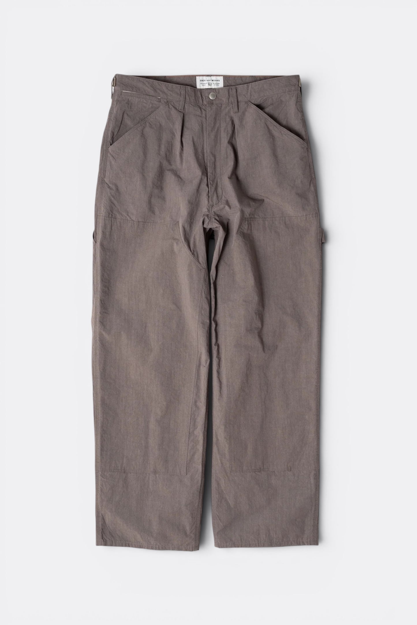 Ends And Means Double Knee Painter Pant Grey Purple | Pantalon Coton Nylon Made in Japan | Edgar Bdx