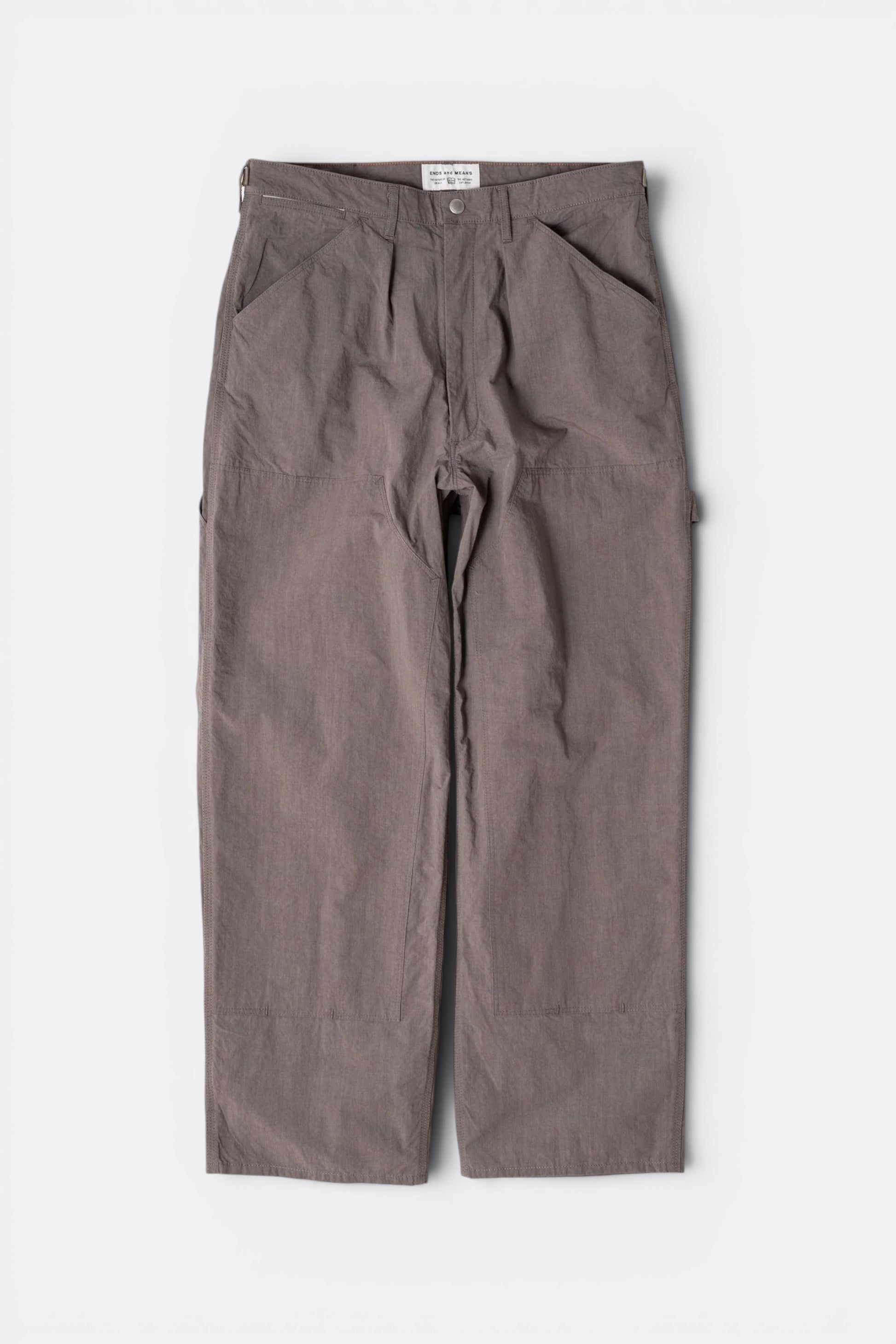 Ends And Means Double Knee Painter Pant Grey Purple | Pantalon Coton Nylon Made in Japan | Edgar Bdx