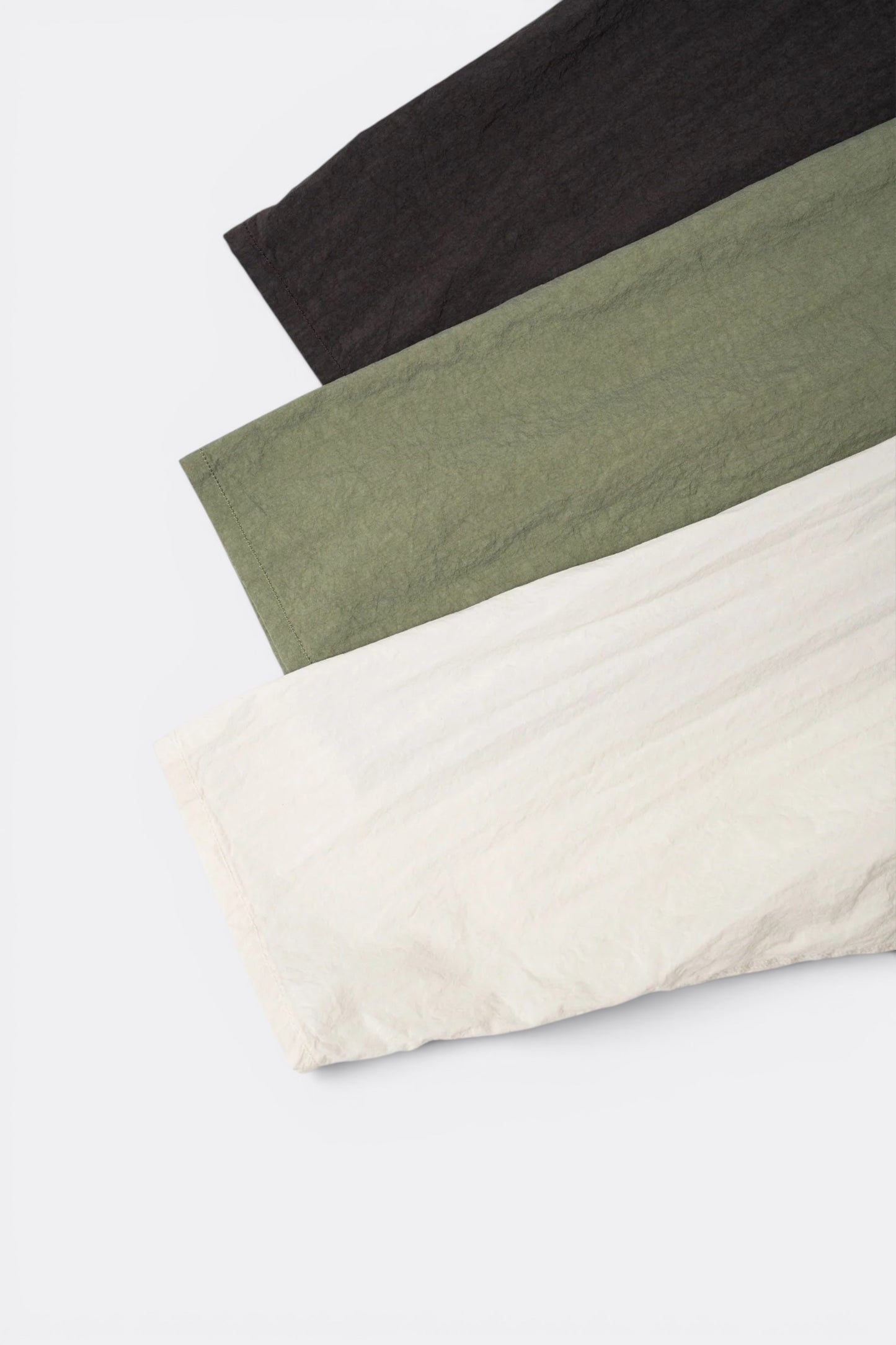 Ends And Means Nizza L/S Shirts Matcha | Chemise Coton Nylon Popover Made in Japan | Edgar Bdx