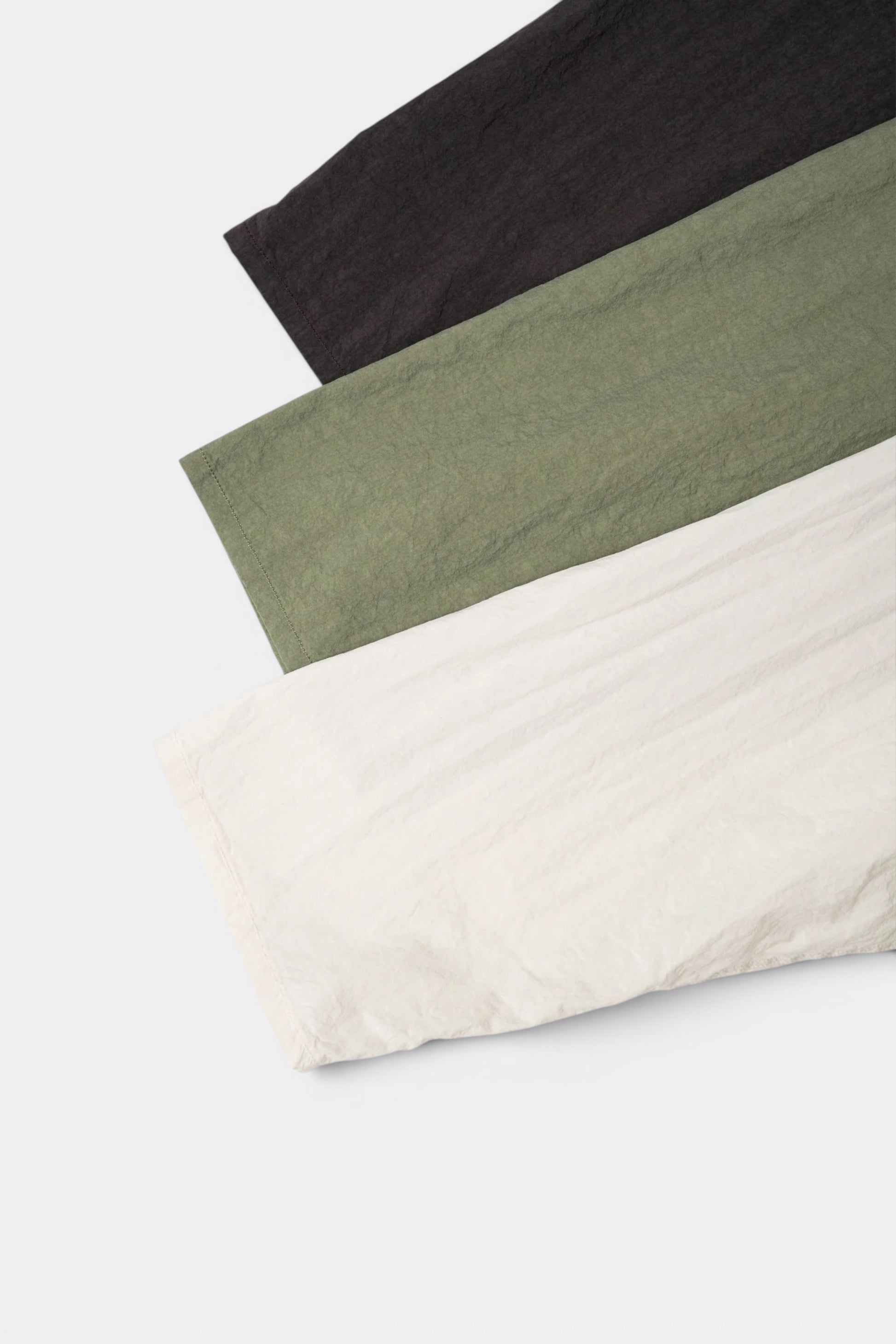 Ends And Means Nizza L/S Shirts Matcha | Chemise Coton Nylon Popover Made in Japan | Edgar Bdx