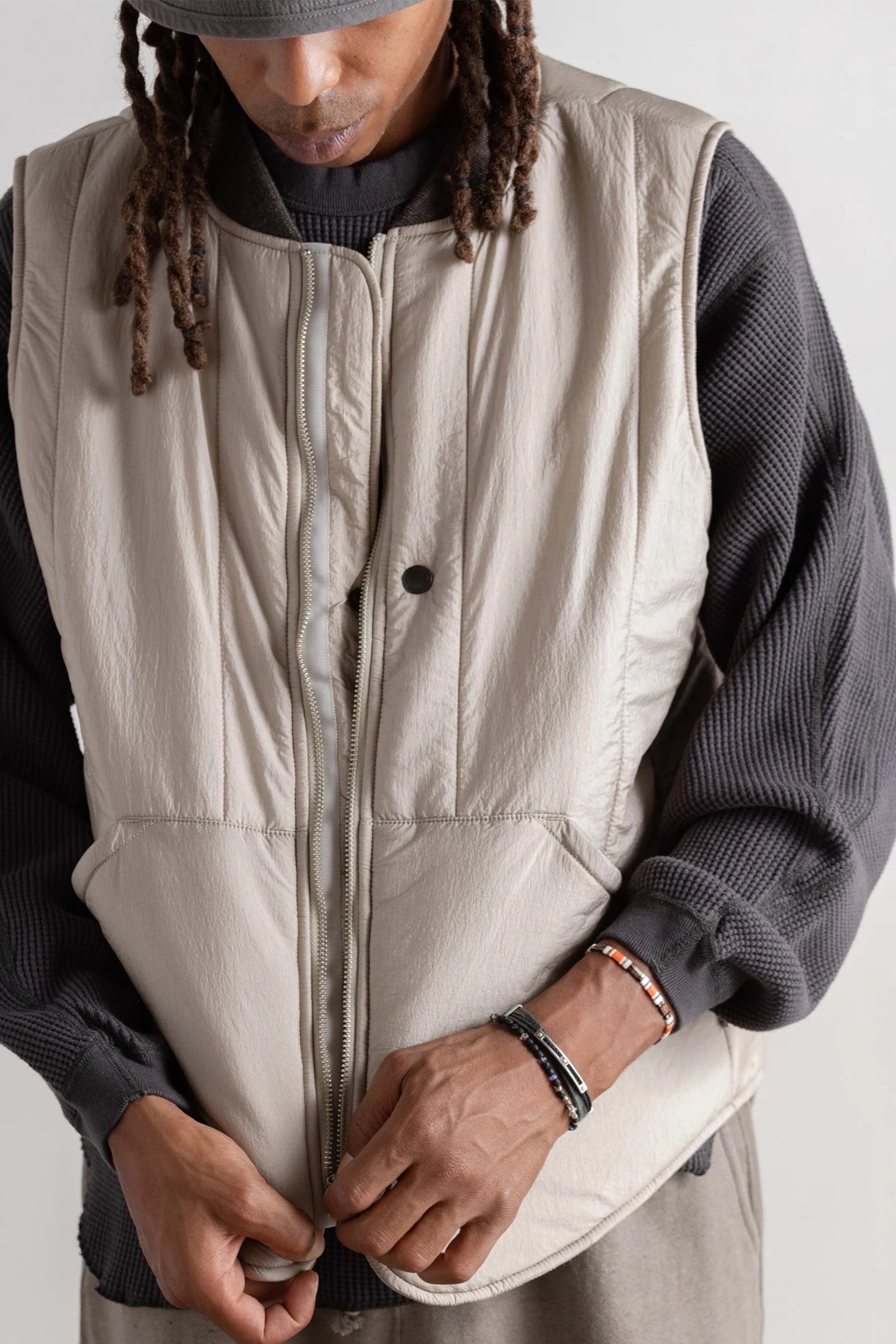 Ends And Means - Quilting Vest (Seaweed)