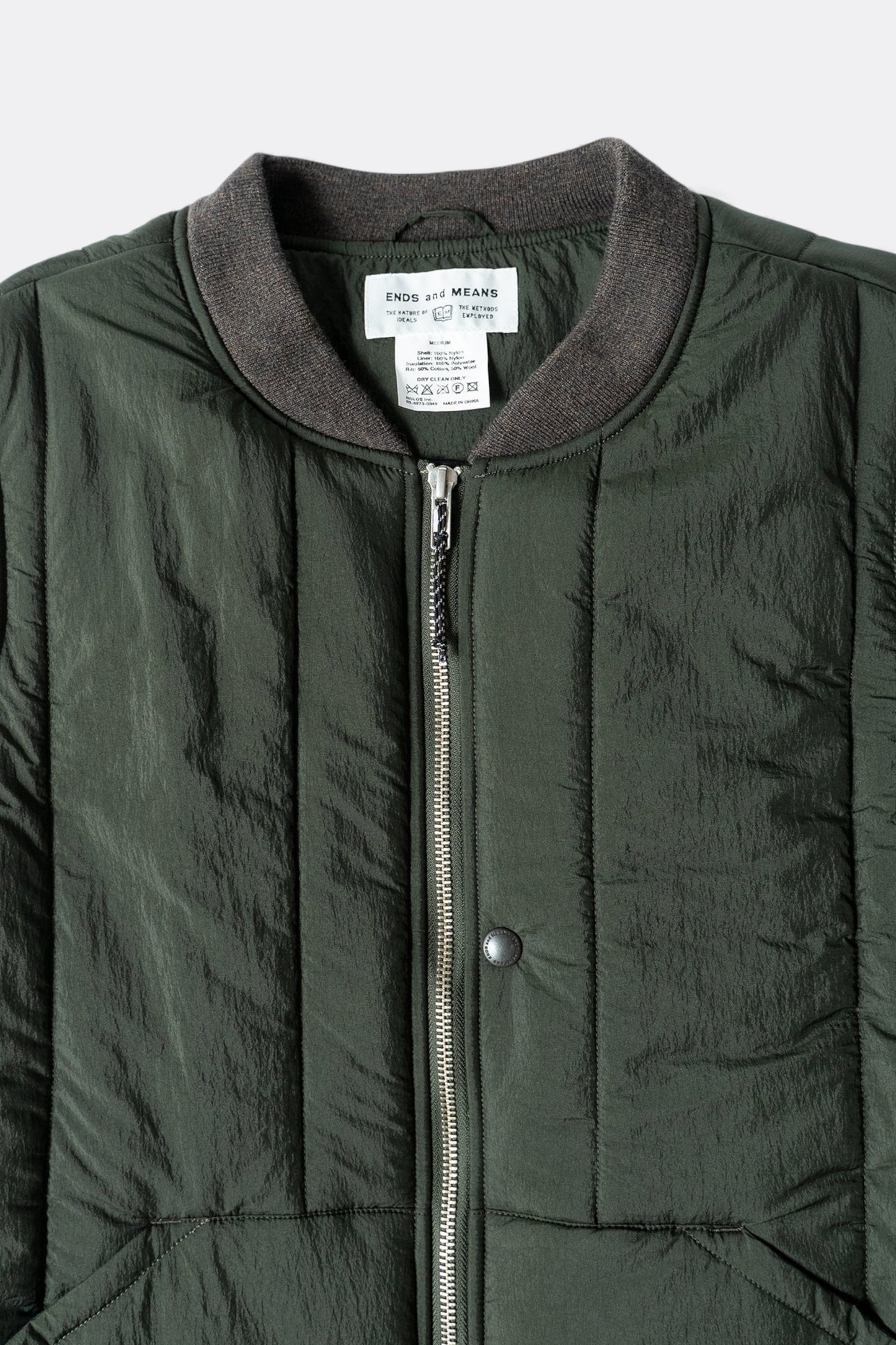 Ends And Means - Quilting Vest (Seaweed)