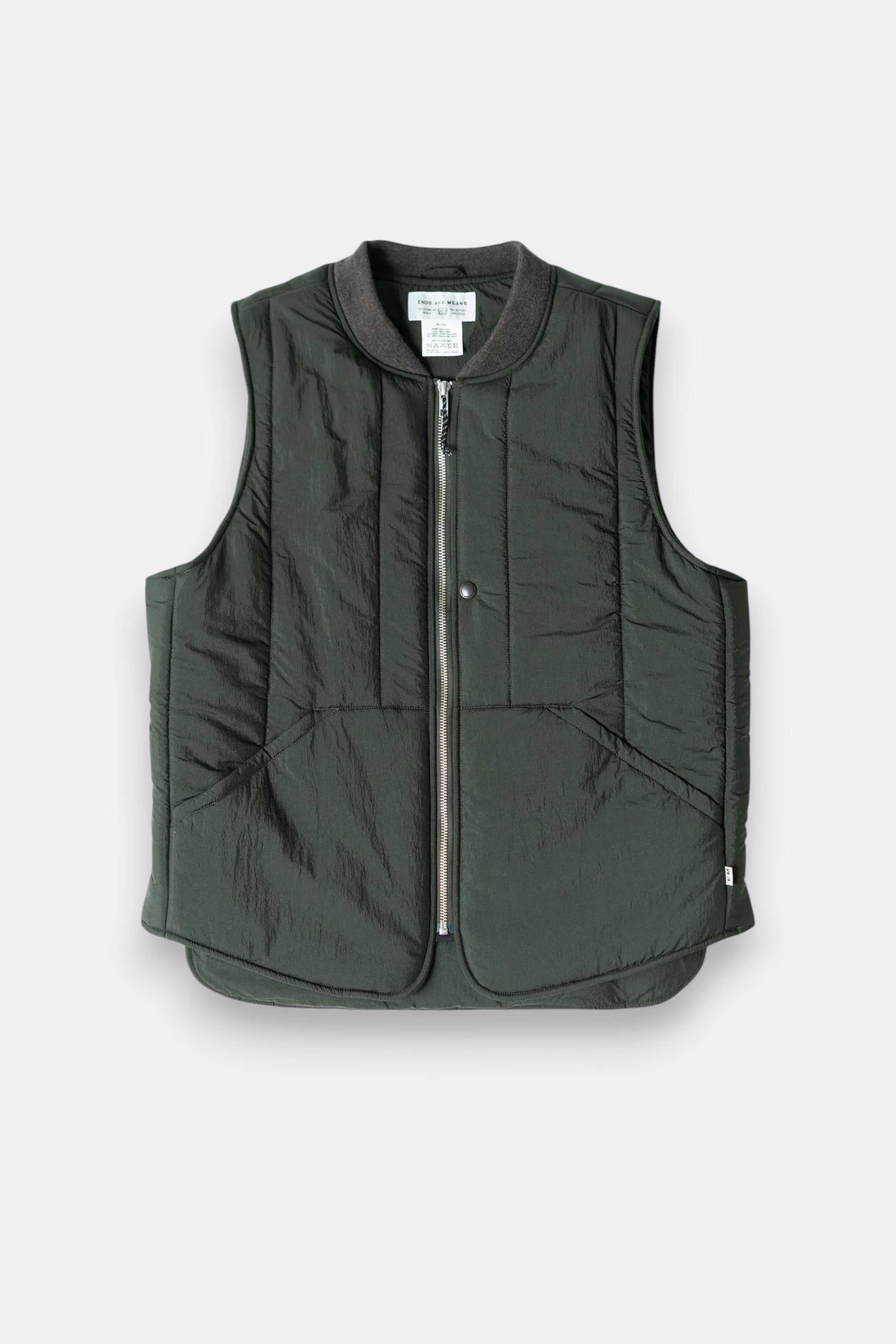 Ends And Means - Quilting Vest (Seaweed)