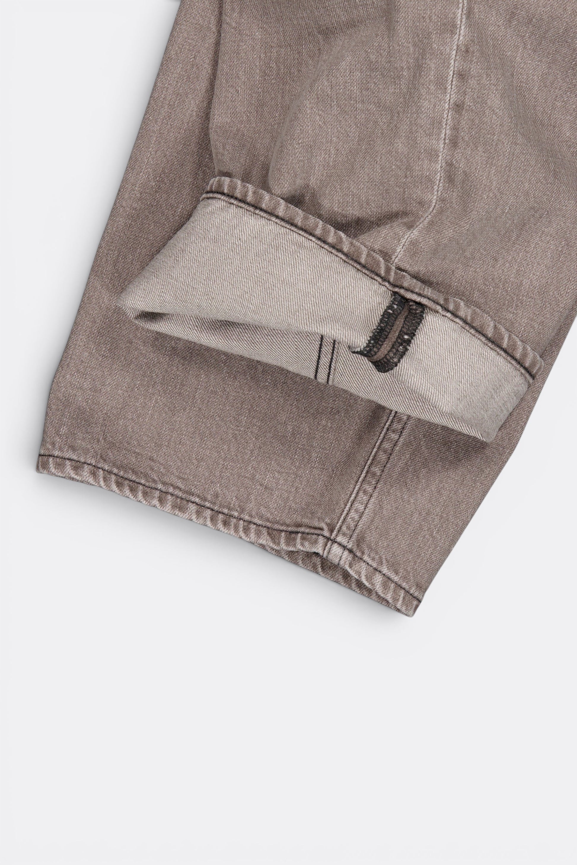 Ends And Means Relaxed Fit 5 Pockets Denim Washed Moca | Jean Coton 12oz Made in Japan | Edgar Bdx