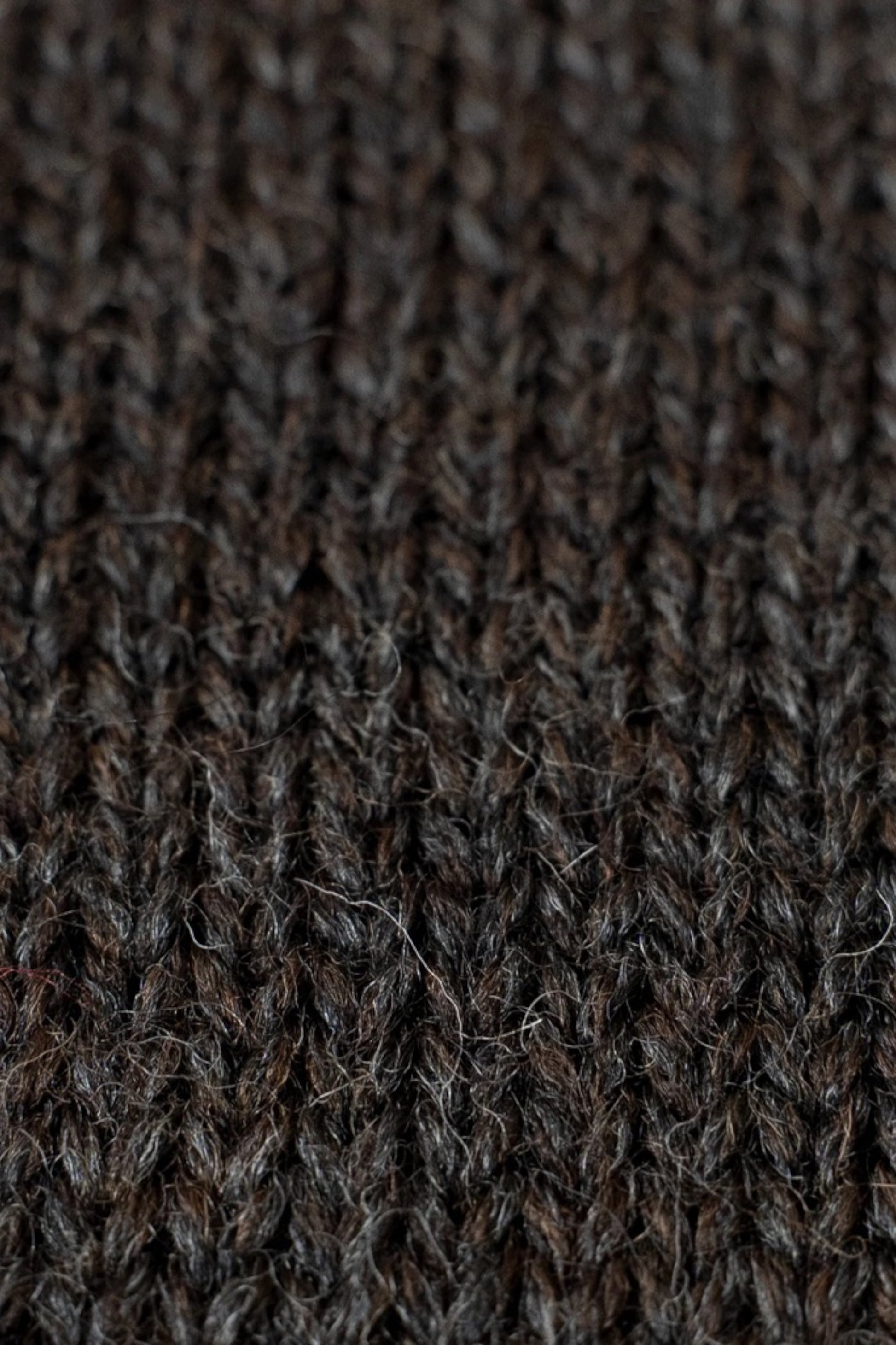 Ends And Means - Roll Neck Knit (Mix Charcoal Brown)