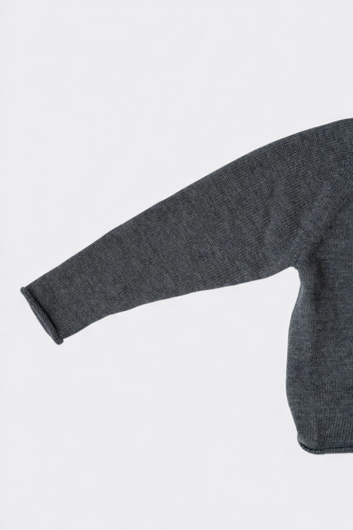 Ends And Means - Roll Neck Knit (Mix Charcoal Brown)