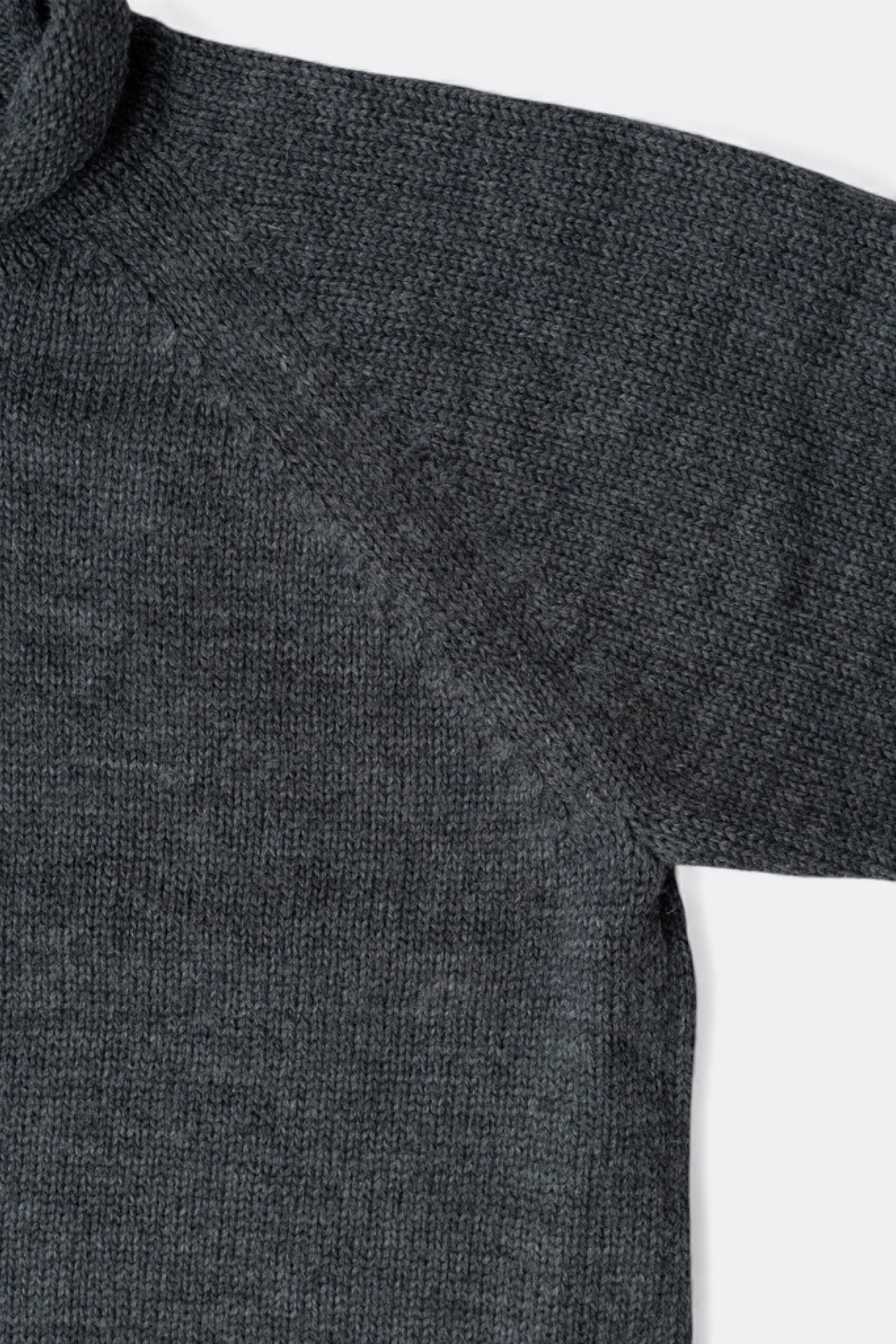 Ends And Means - Roll Neck Knit (Mix Charcoal Brown)
