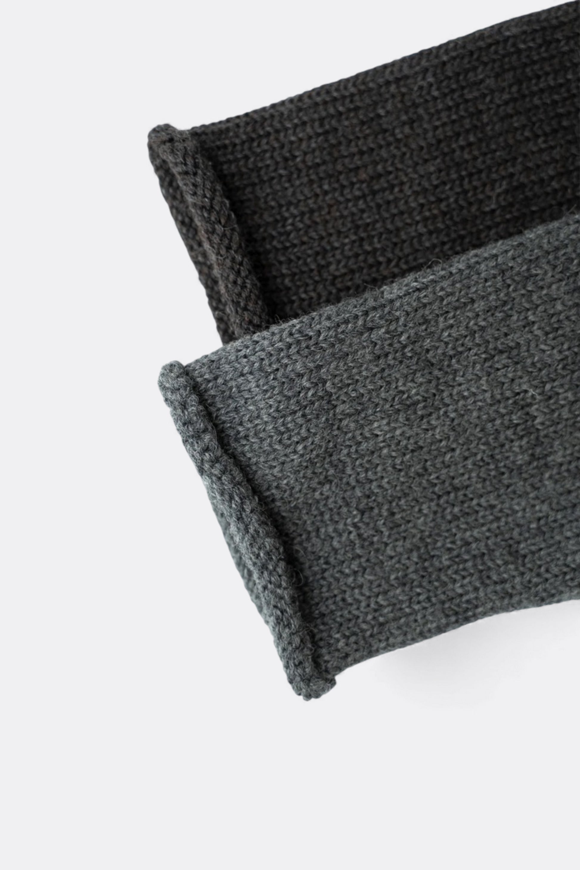 Ends And Means - Roll Neck Knit (Mix Charcoal Brown)