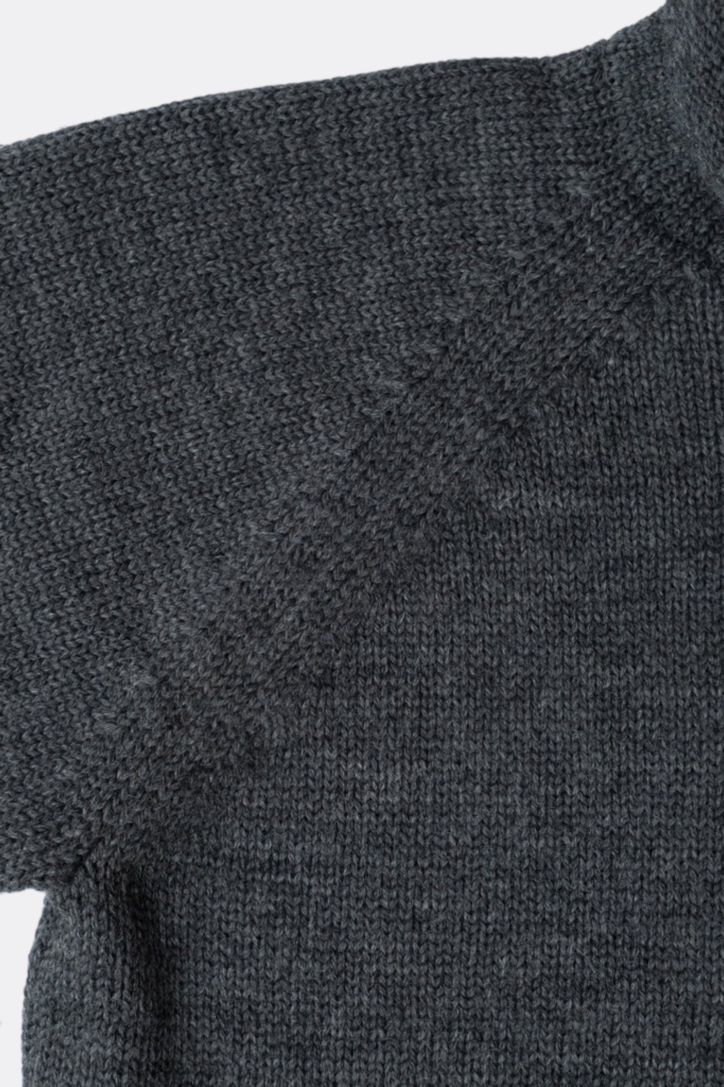 Ends And Means - Roll Neck Knit (Mix Charcoal Brown)