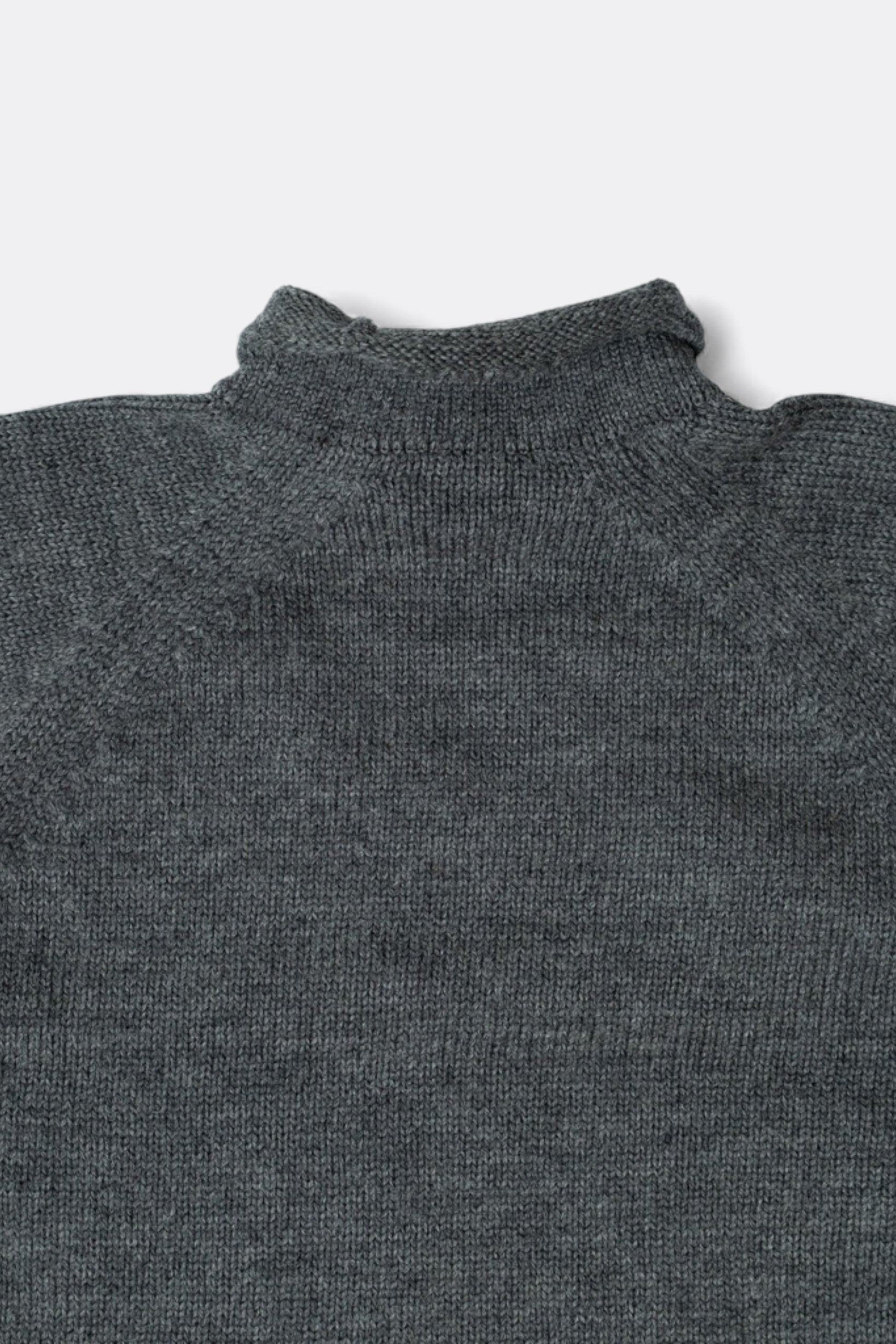 Ends And Means - Roll Neck Knit (Mix Charcoal Brown)