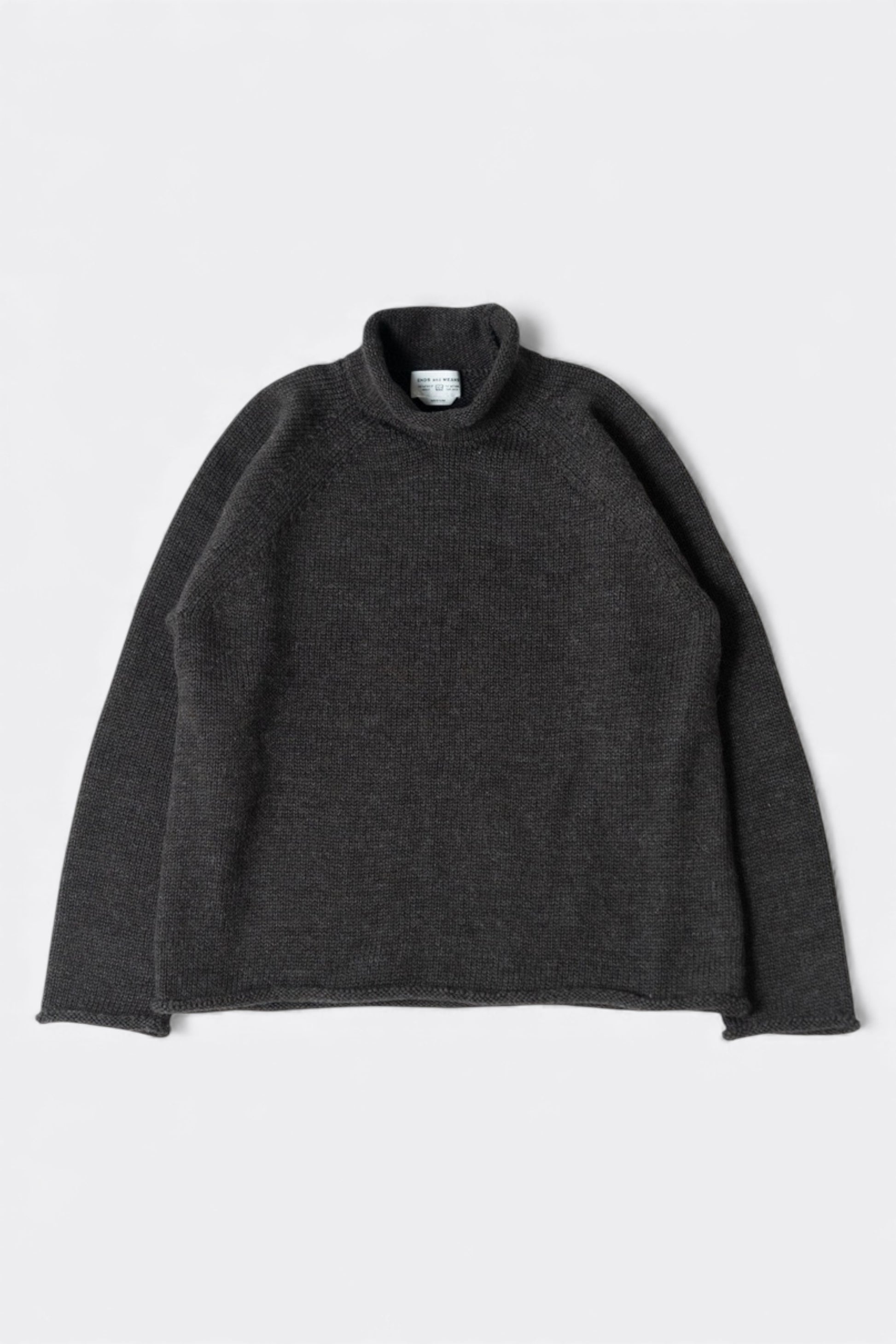 Ends And Means - Roll Neck Knit (Mix Charcoal Brown)