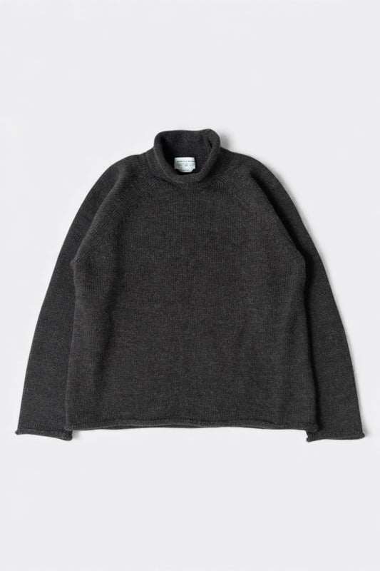 Ends And Means - Roll Neck Knit (Mix Charcoal Brown)