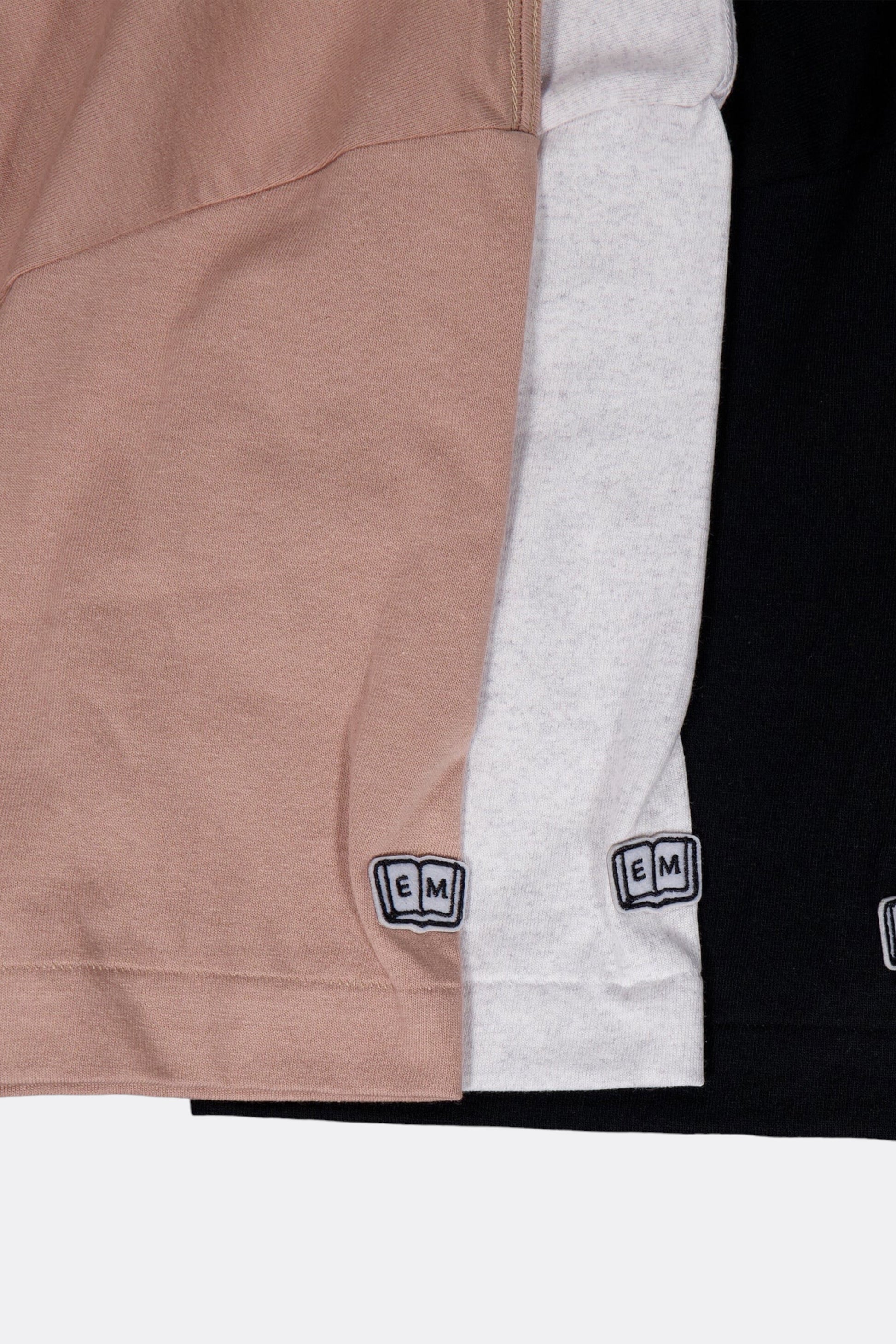 Ends And Means UOD Tee Oatmeal | T-Shirt Broderie Phosphorescente Imprimé Réfléchissant | Edgar Bdx