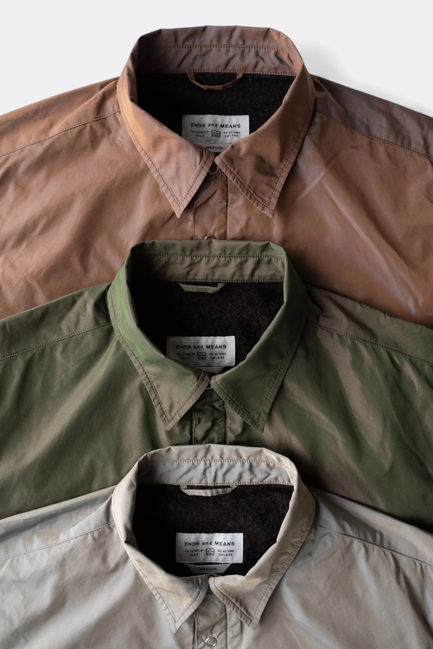 Ends And Means - Utility Light Shirts Jacket (Olive)