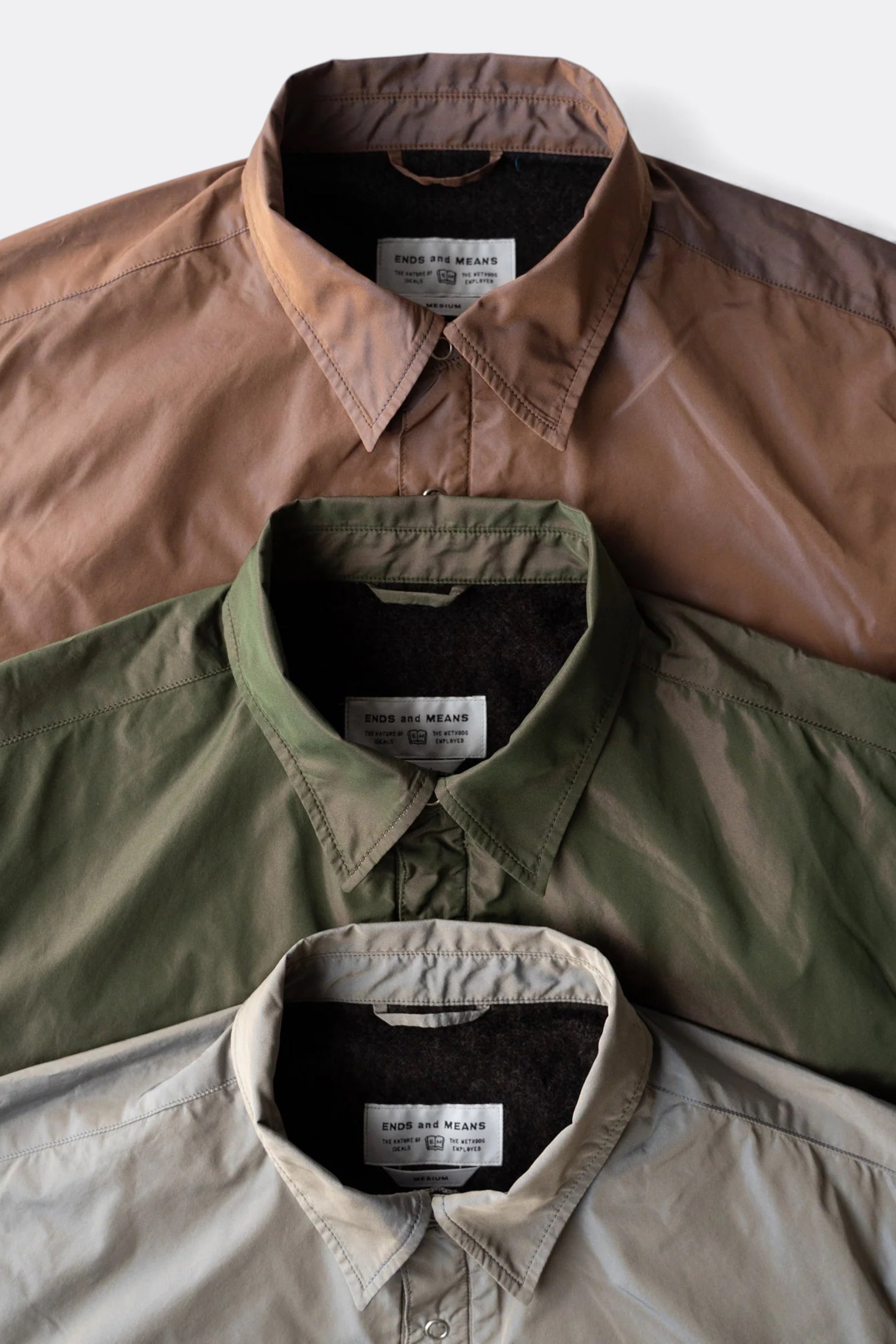 Ends And Means - Utility Light Shirts Jacket (Olive)
