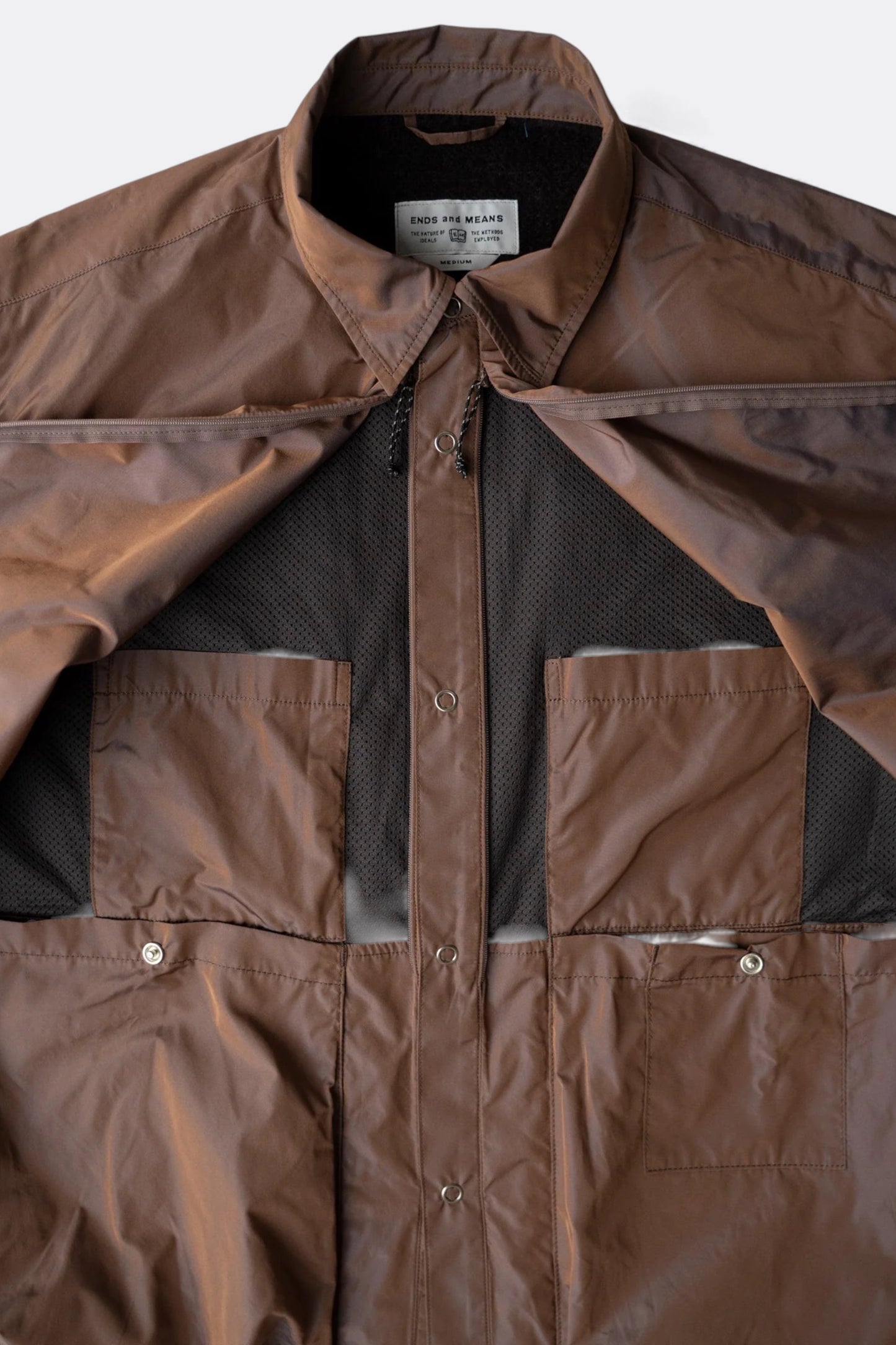 Ends And Means - Utility Light Shirts Jacket (Olive)