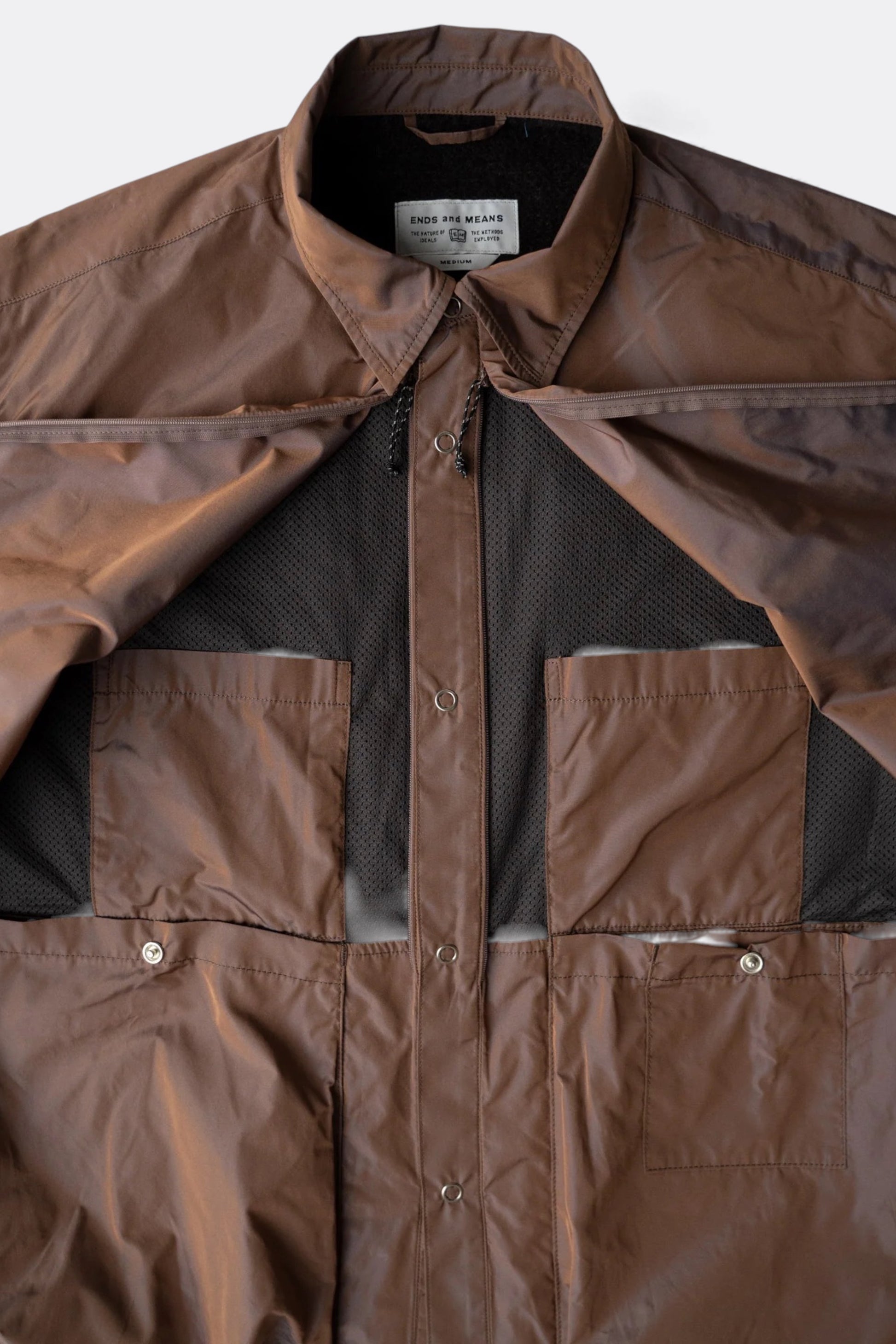 Ends And Means - Utility Light Shirts Jacket (Olive)