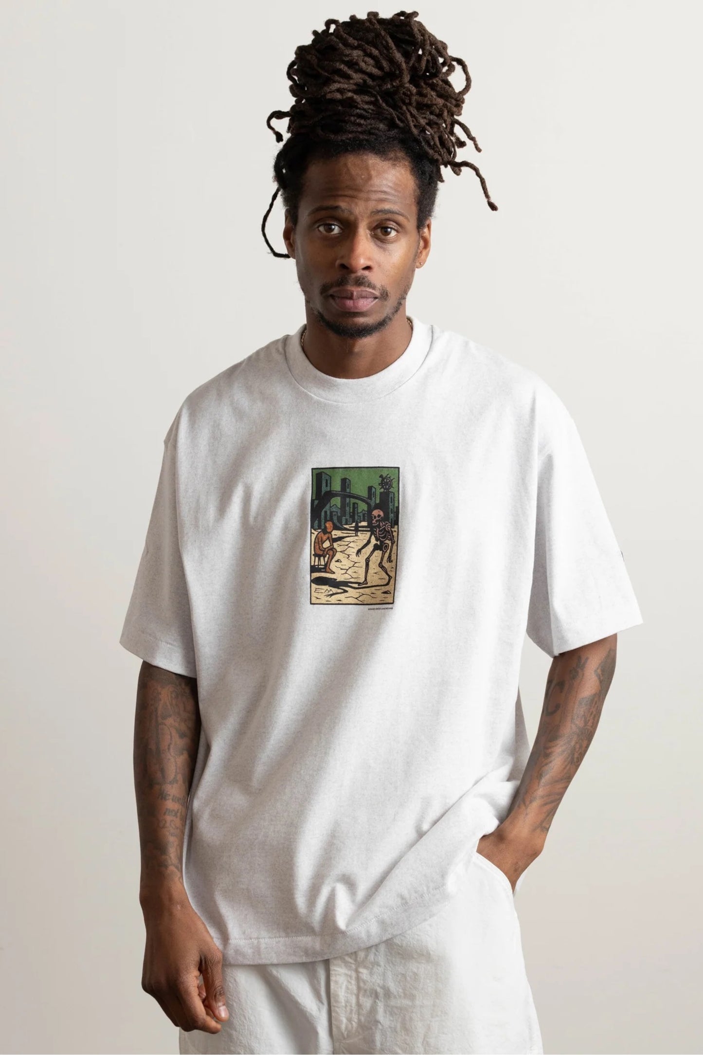 Ends And Means VOE Tee Black | T-Shirt Coton Imprimé Boxy Made in Japan | Edgar Bdx