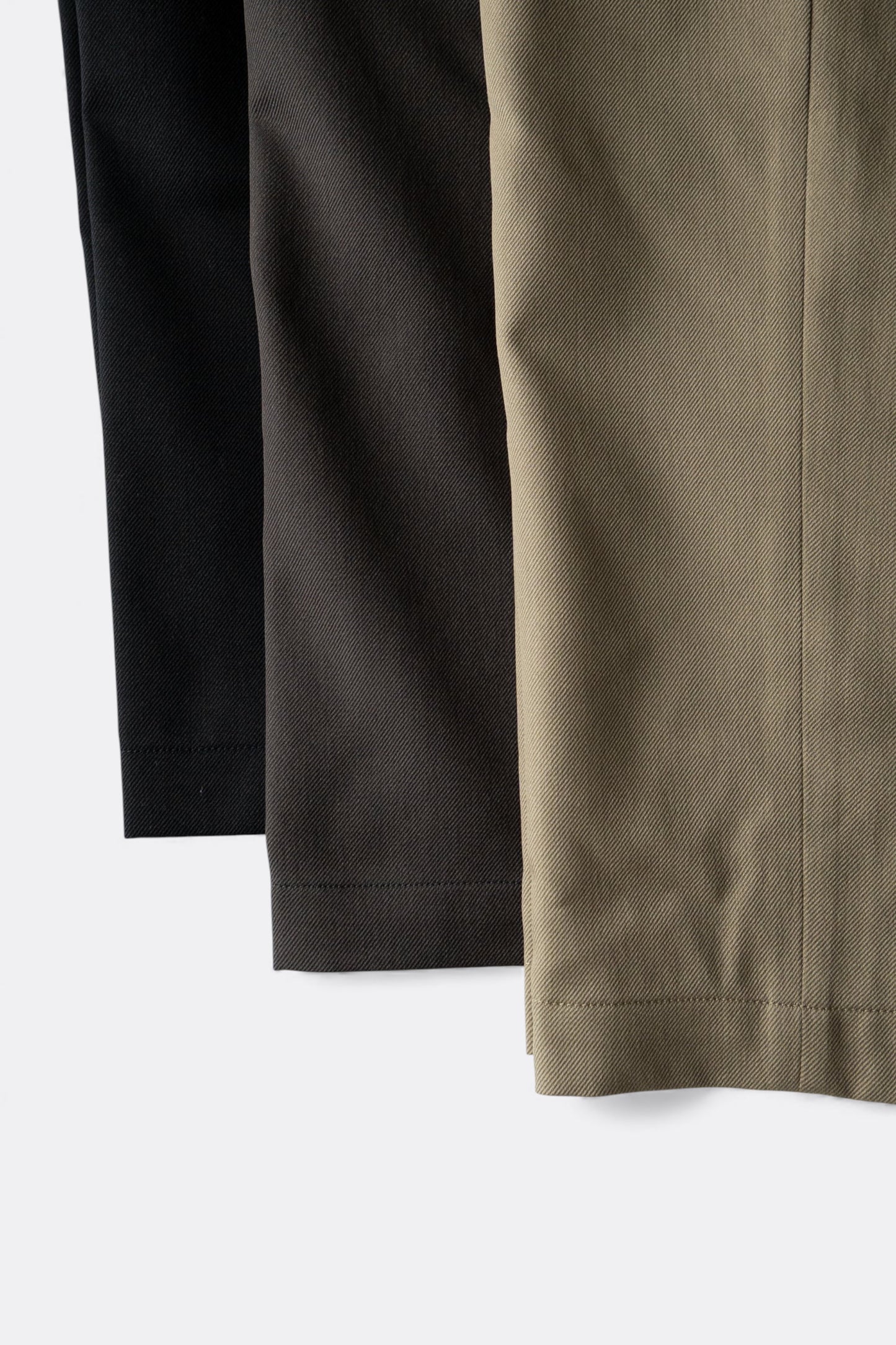 Ends And Means - Wool Easy Trad Trousers (Dark Brown)