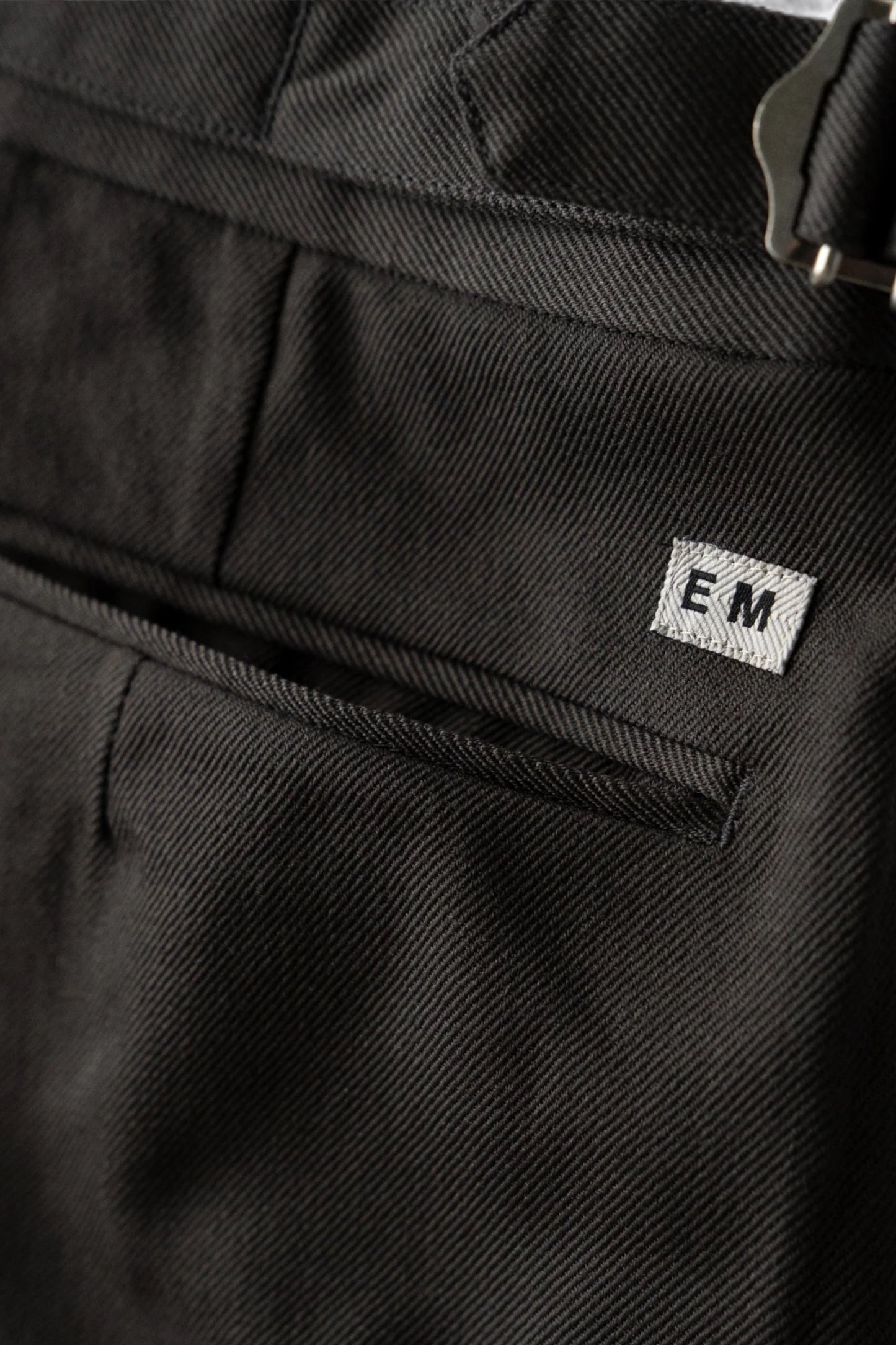 Ends And Means - Wool Easy Trad Trousers (Dark Brown)