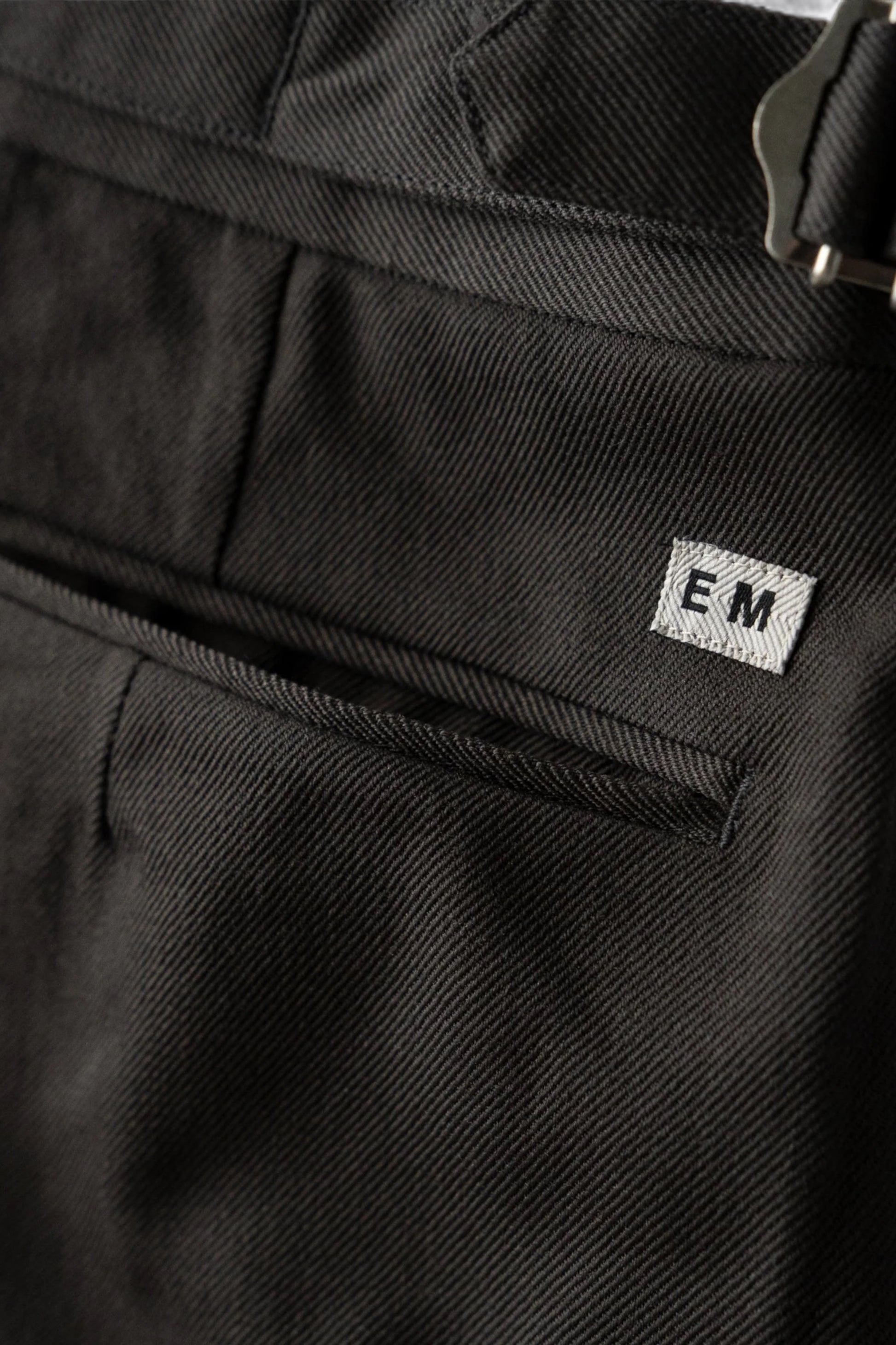 Ends And Means - Wool Easy Trad Trousers (Dark Brown)