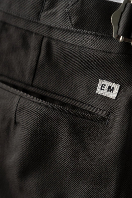 Ends And Means - Wool Easy Trad Trousers (Dark Brown)