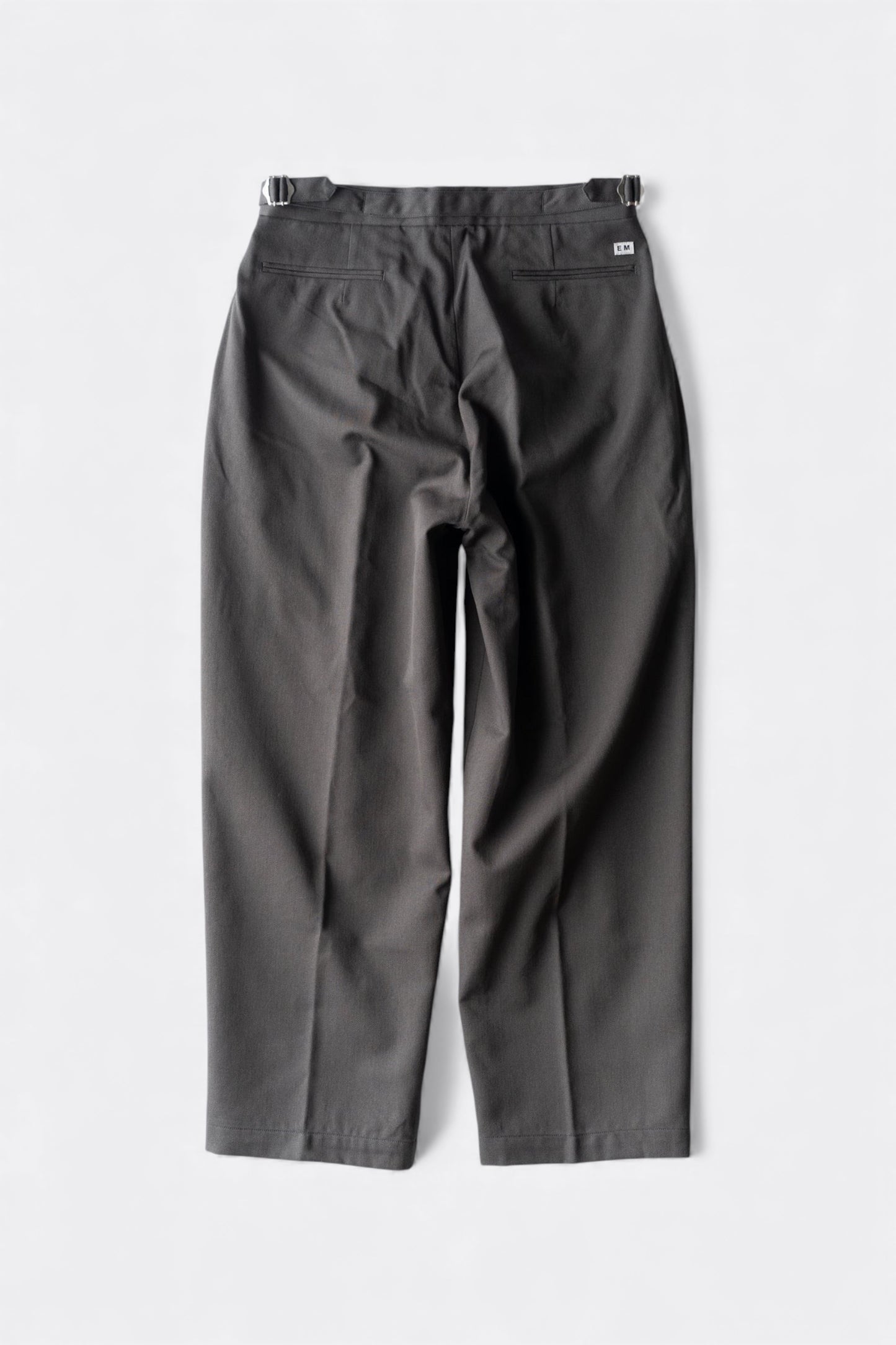 Ends And Means - Wool Easy Trad Trousers (Dark Brown)