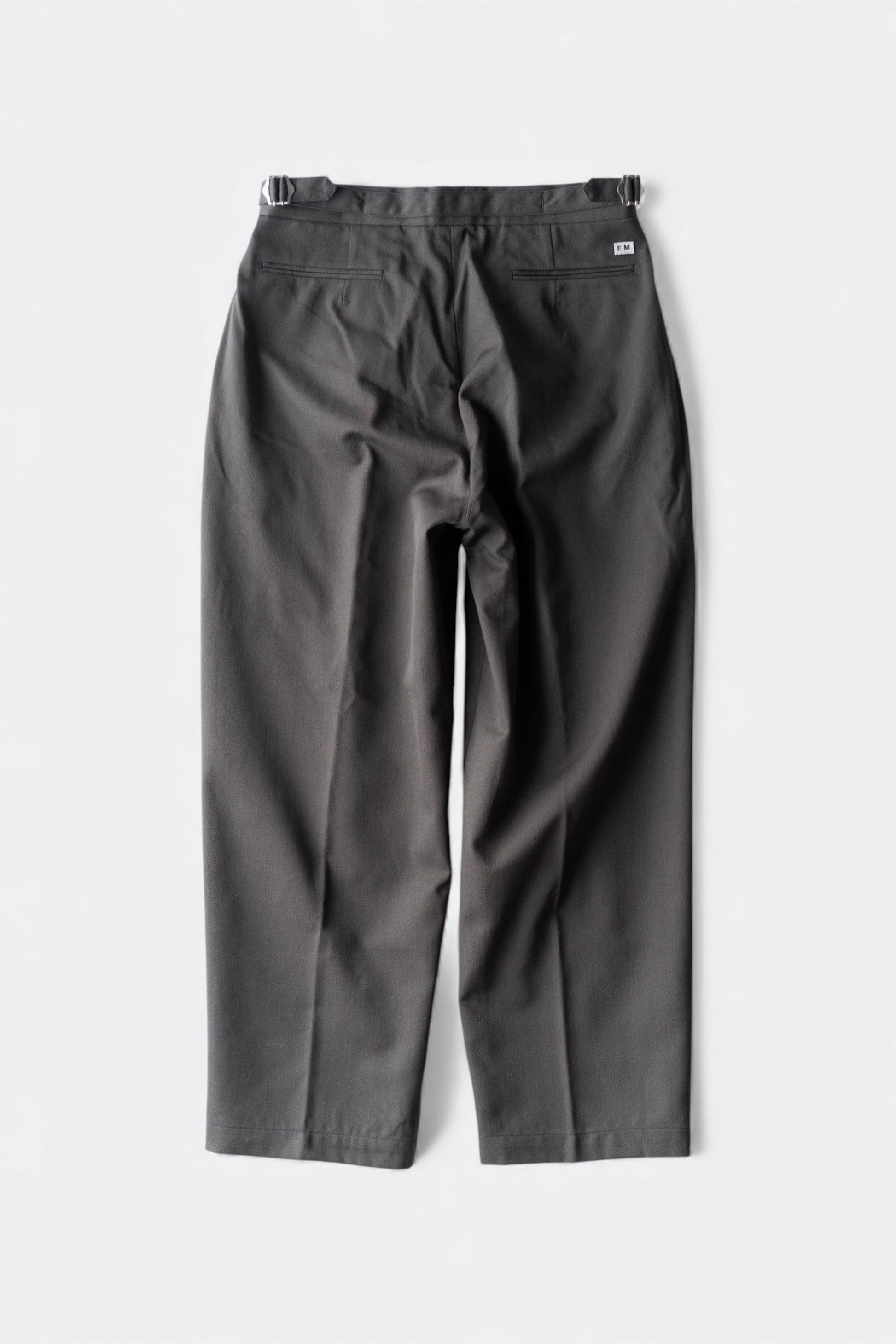Ends And Means - Wool Easy Trad Trousers (Dark Brown)