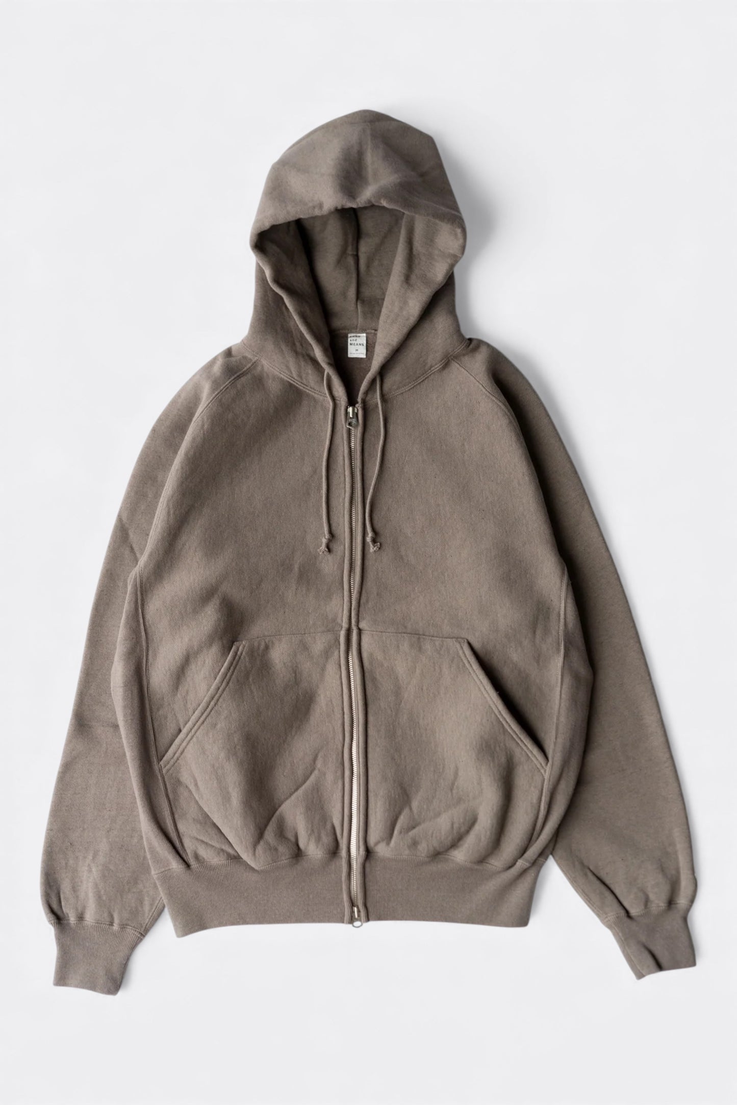 Ends And Means - Zip Hoodie Sweat (Slate Gray)
