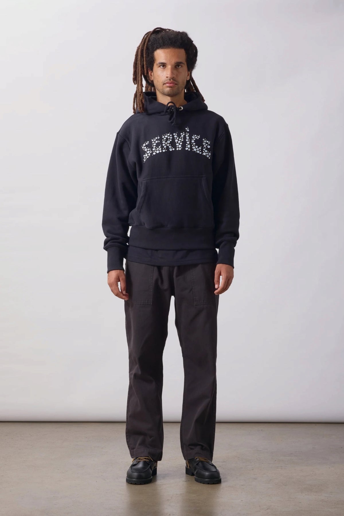 SERVICE WORKS Pigment HBT Chef Pants Black | Pantalon | Edgar Bdx