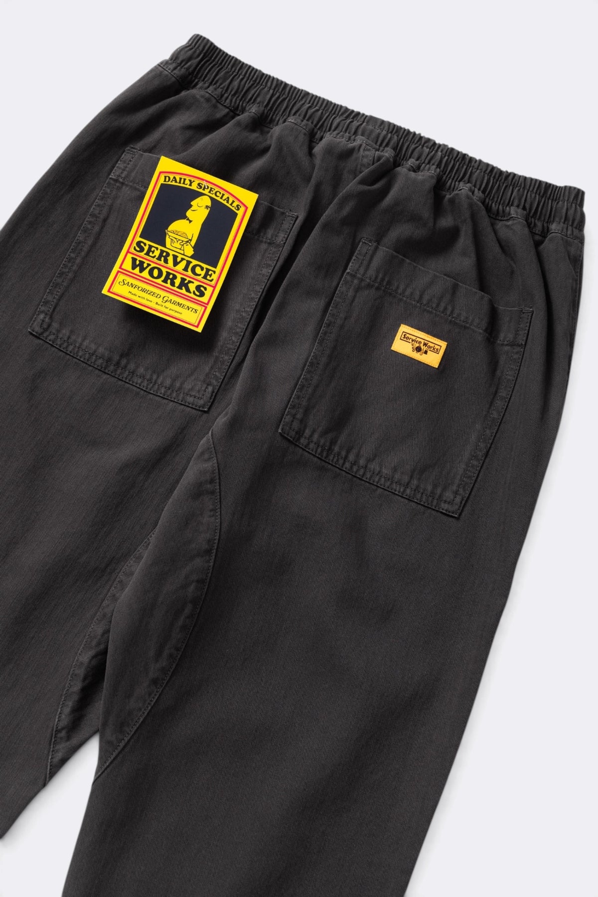 SERVICE WORKS Pigment HBT Chef Pants Black | Pantalon | Edgar Bdx