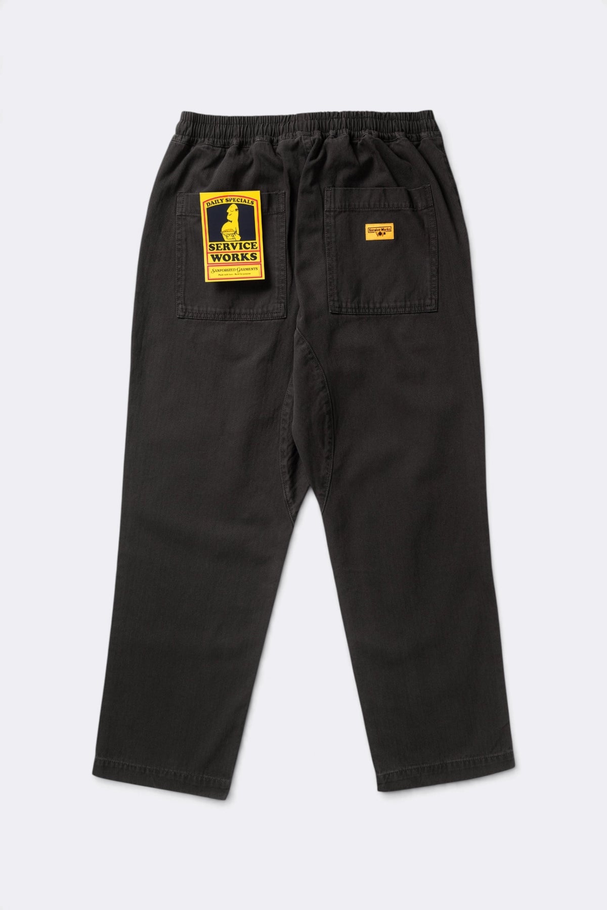 SERVICE WORKS Pigment HBT Chef Pants Black | Pantalon | Edgar Bdx