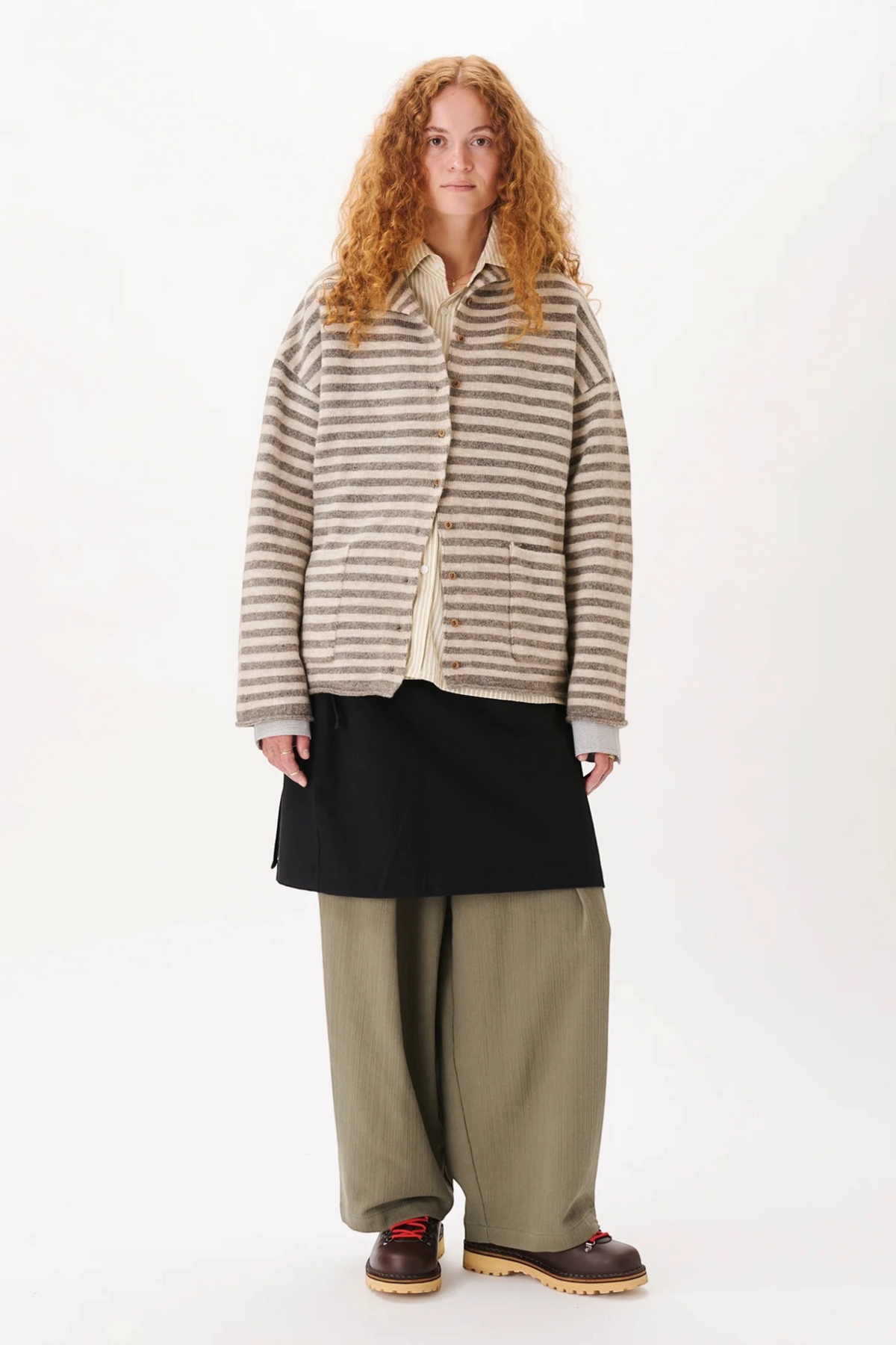 ESTUDIO NIKSEN Big-Fold Balloon Pants Khaki | Edgar Bdx