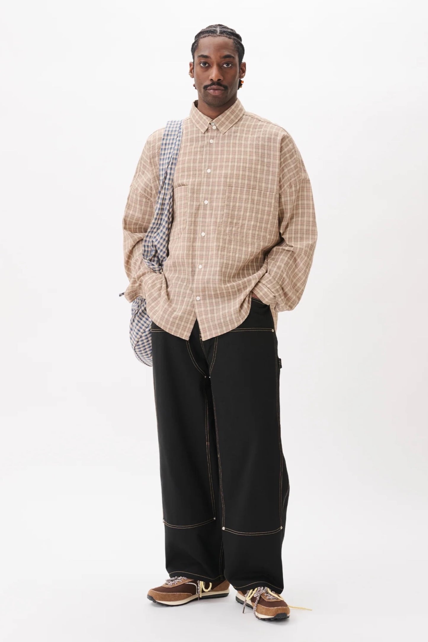 Estudio Niksen Carpenter Balloon Pant Black | Pantalon Coton Unisexe Corée | Edgar Bdx