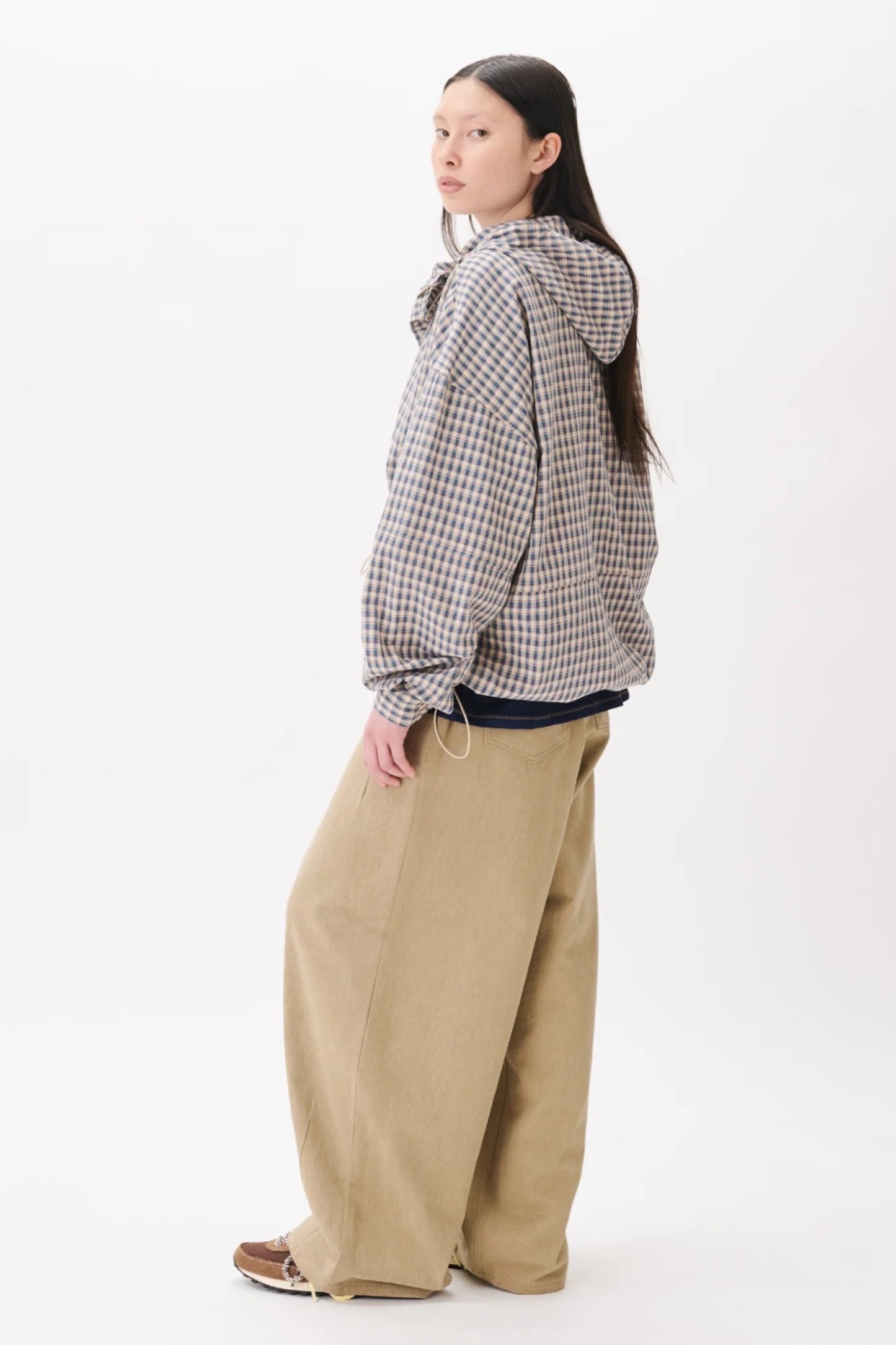 Estudio Niksen Double Dart Denim Jeans Light Brown | Jean Ballon Corée | Edgar Bdx