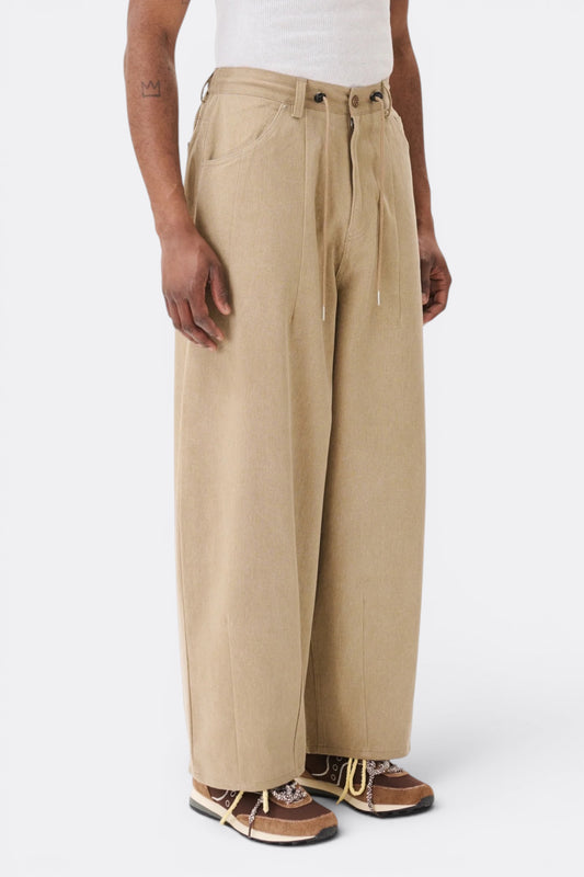 Estudio Niksen Double Dart Denim Jeans Light Brown | Jean Ballon Corée | Edgar Bdx