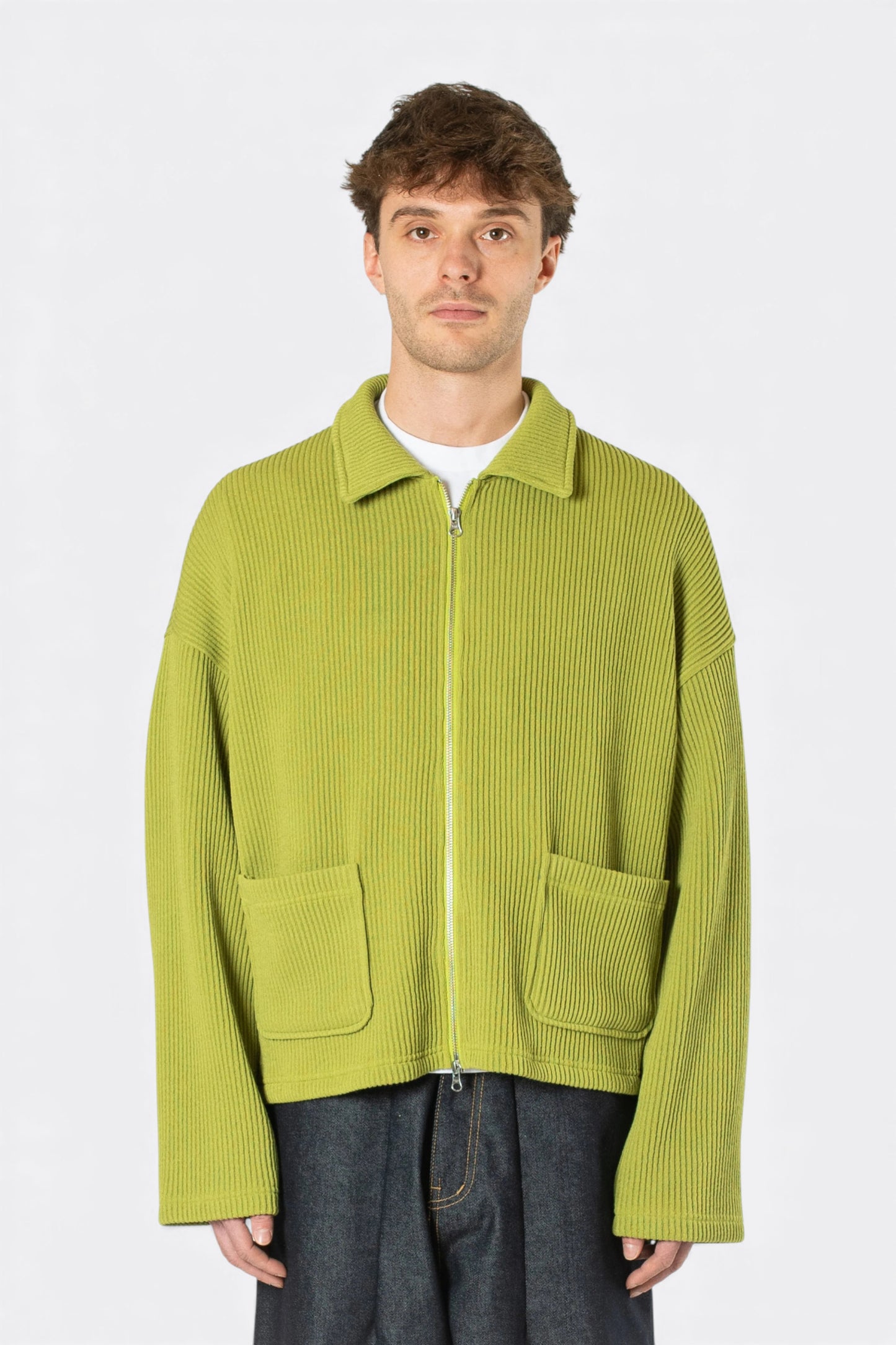 Estudio Niksen - Double-Zip Pocket Sweater (Pistachio)