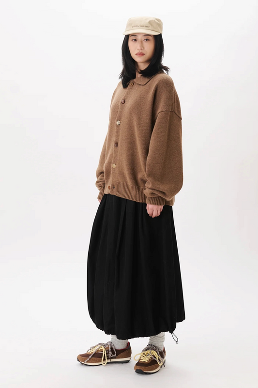 ESTUDIO NIKSEN Mismatch Button Cardigan Brown | Edgar Bdx