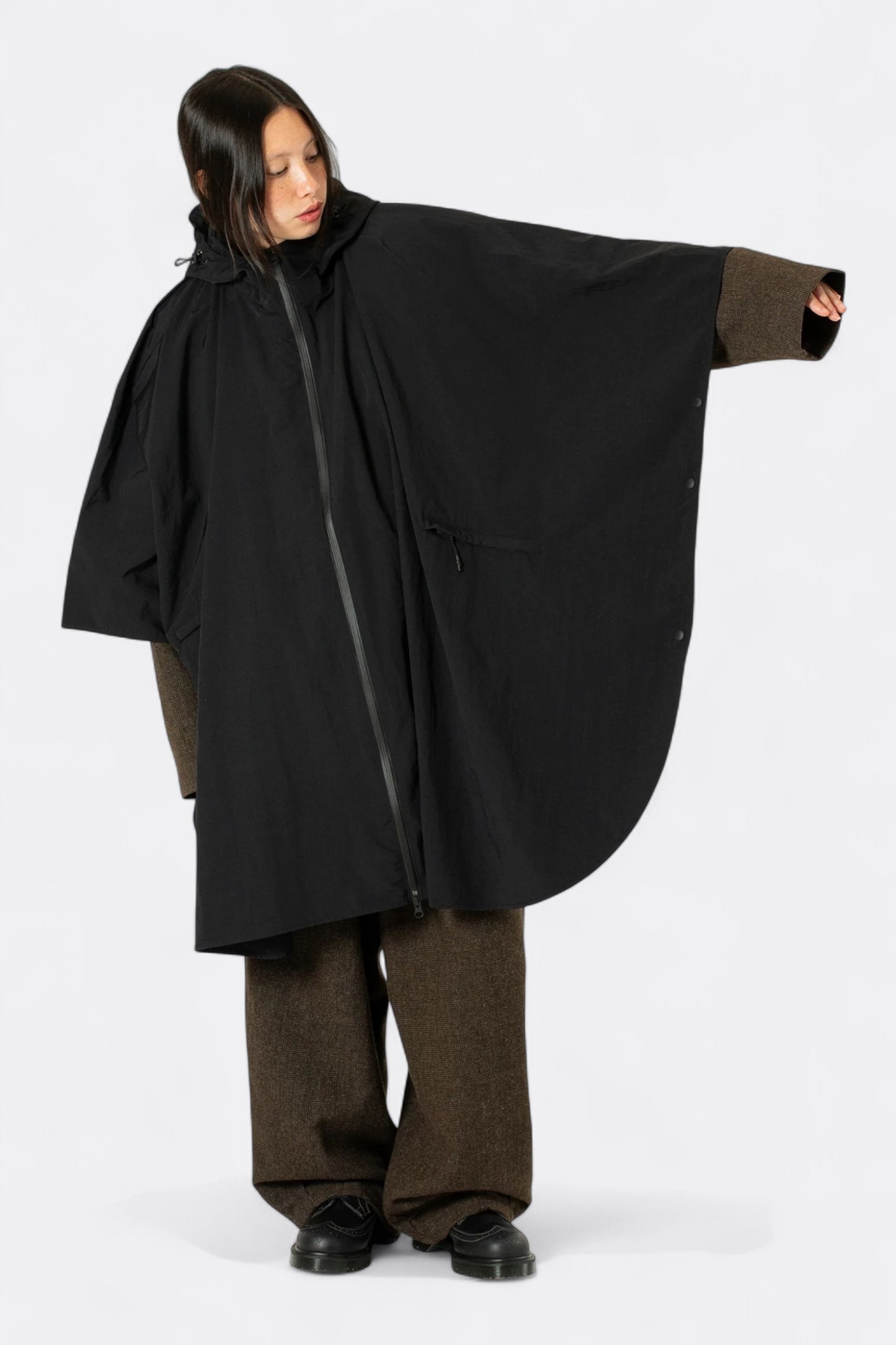 Niksen Storm Poncho (Black)