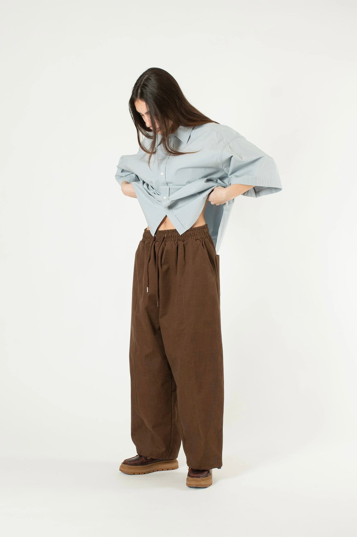 Estudio Niksen - Panelled Balloon Pant (Brown)