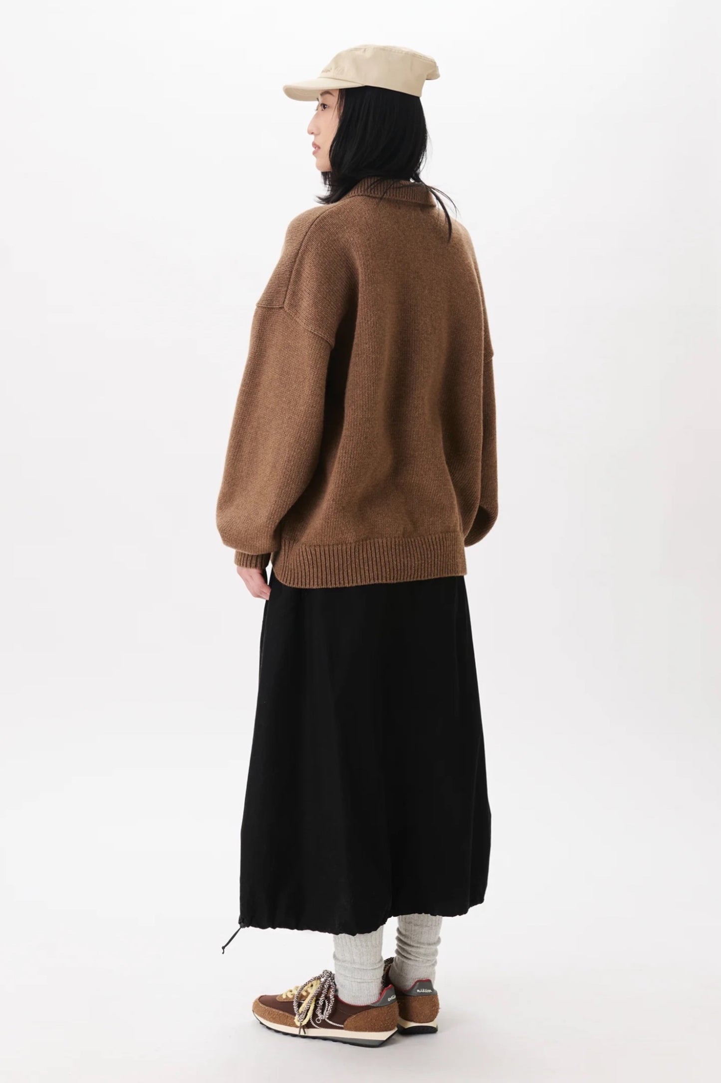 Estudio Niksen Pintuck Ballon Skirt Black | Jupe Ballon Coton Nylon Unisexe Corée | Edgar Bdx