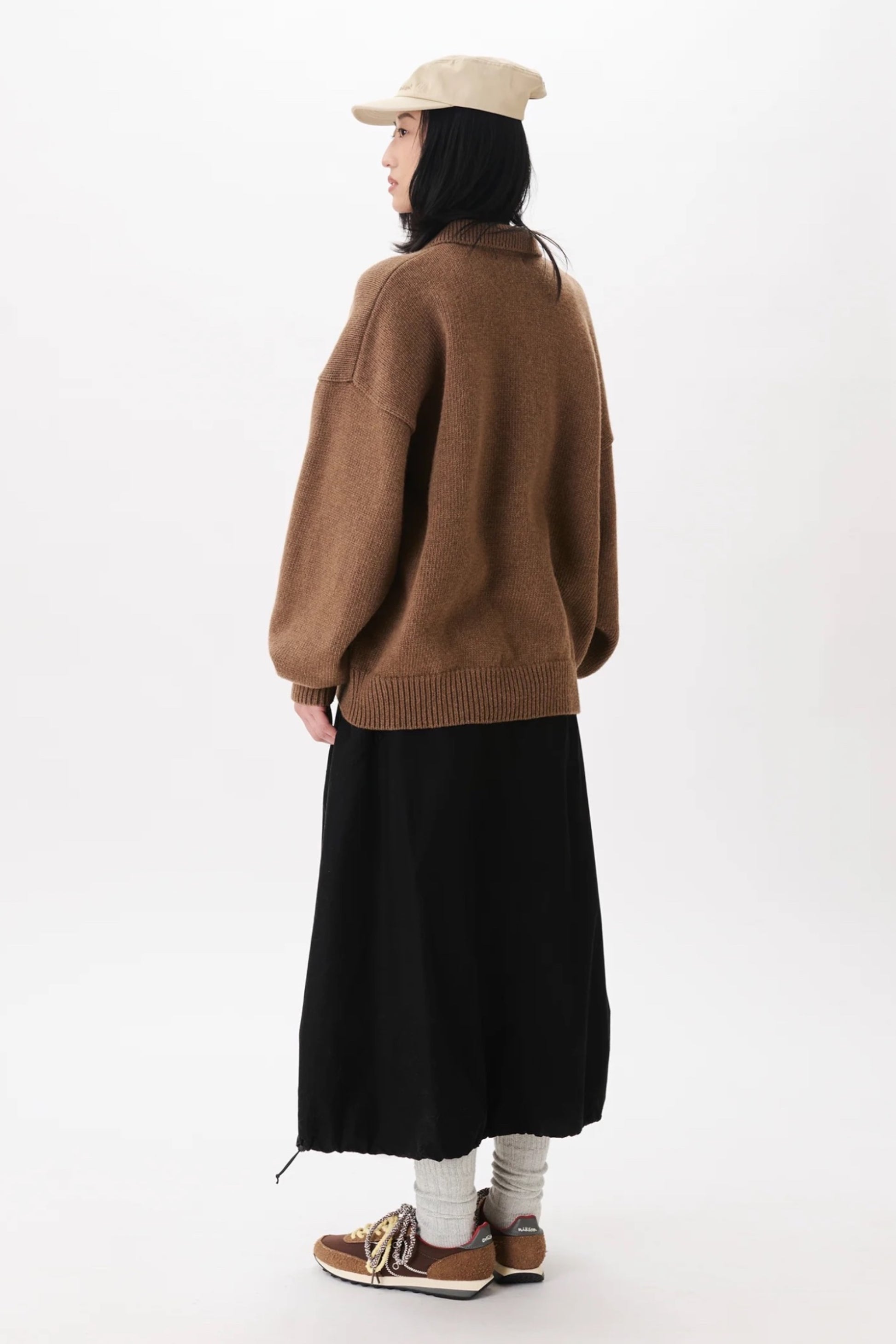 Estudio Niksen Pintuck Ballon Skirt Black | Jupe Ballon Coton Nylon Unisexe Corée | Edgar Bdx