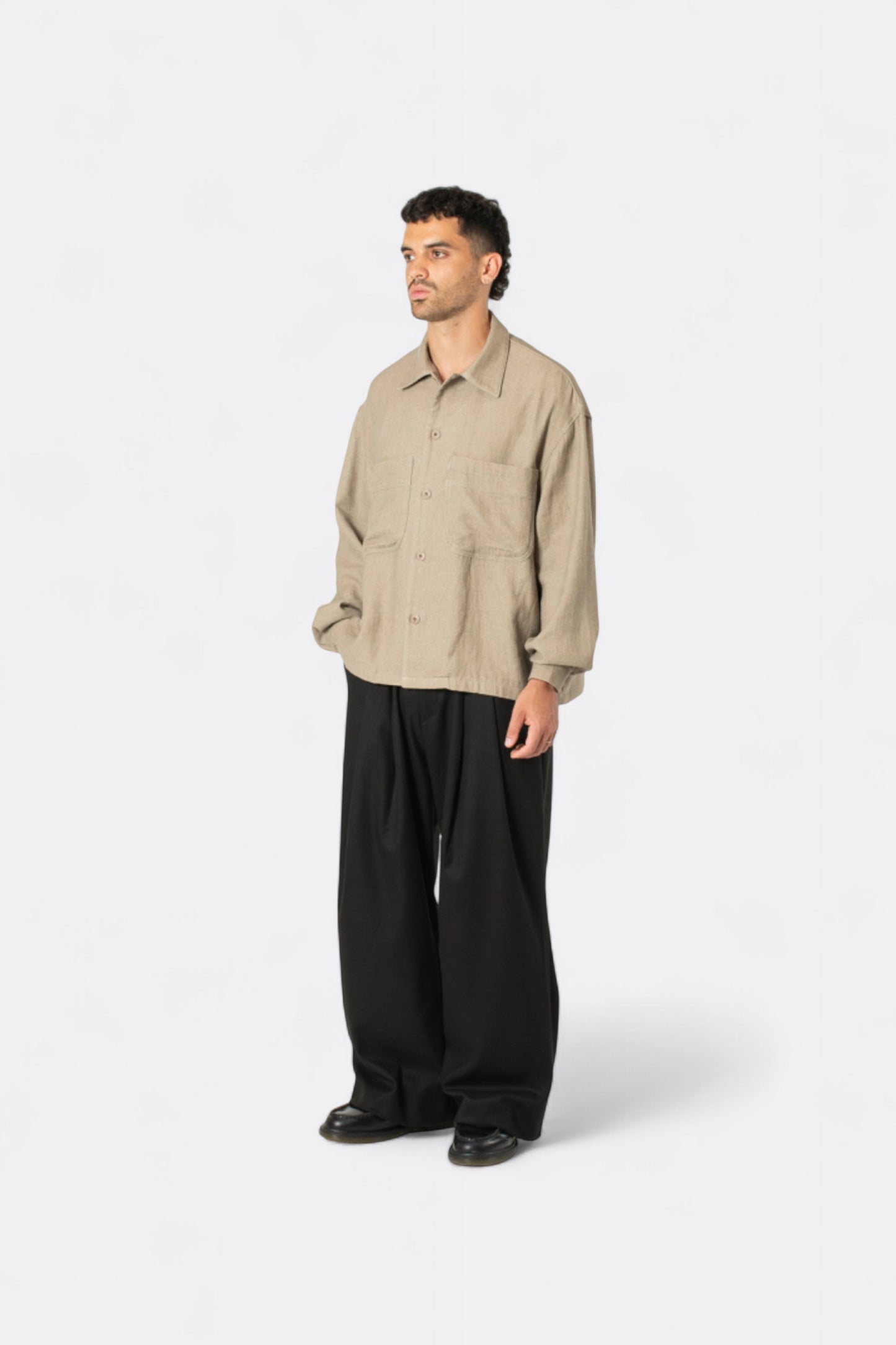 Estudio Niksen - Pintuck Maxi Trousers (Black)