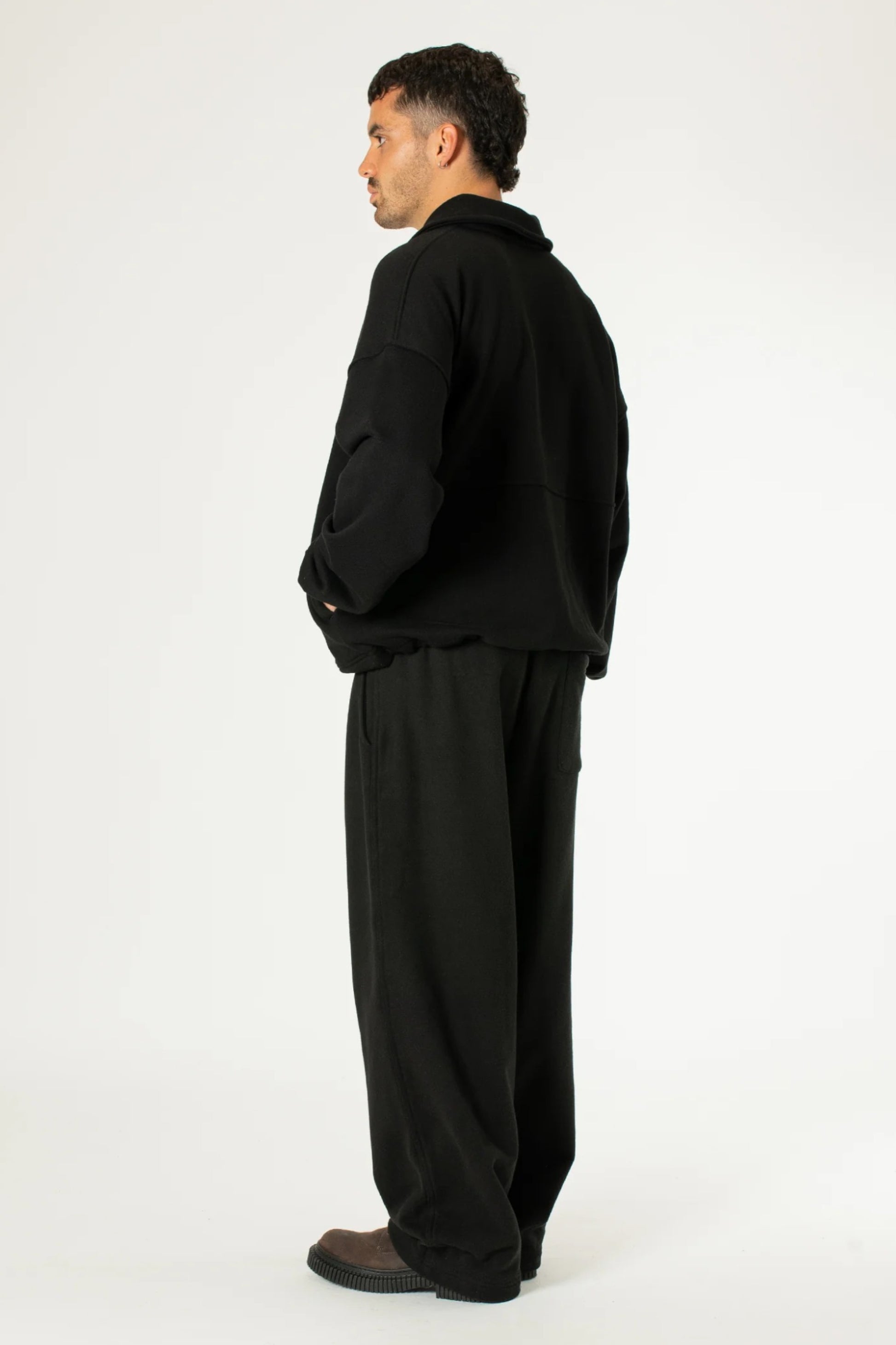 Estudio Niksen - Polo Crewneck Sweater (Black)