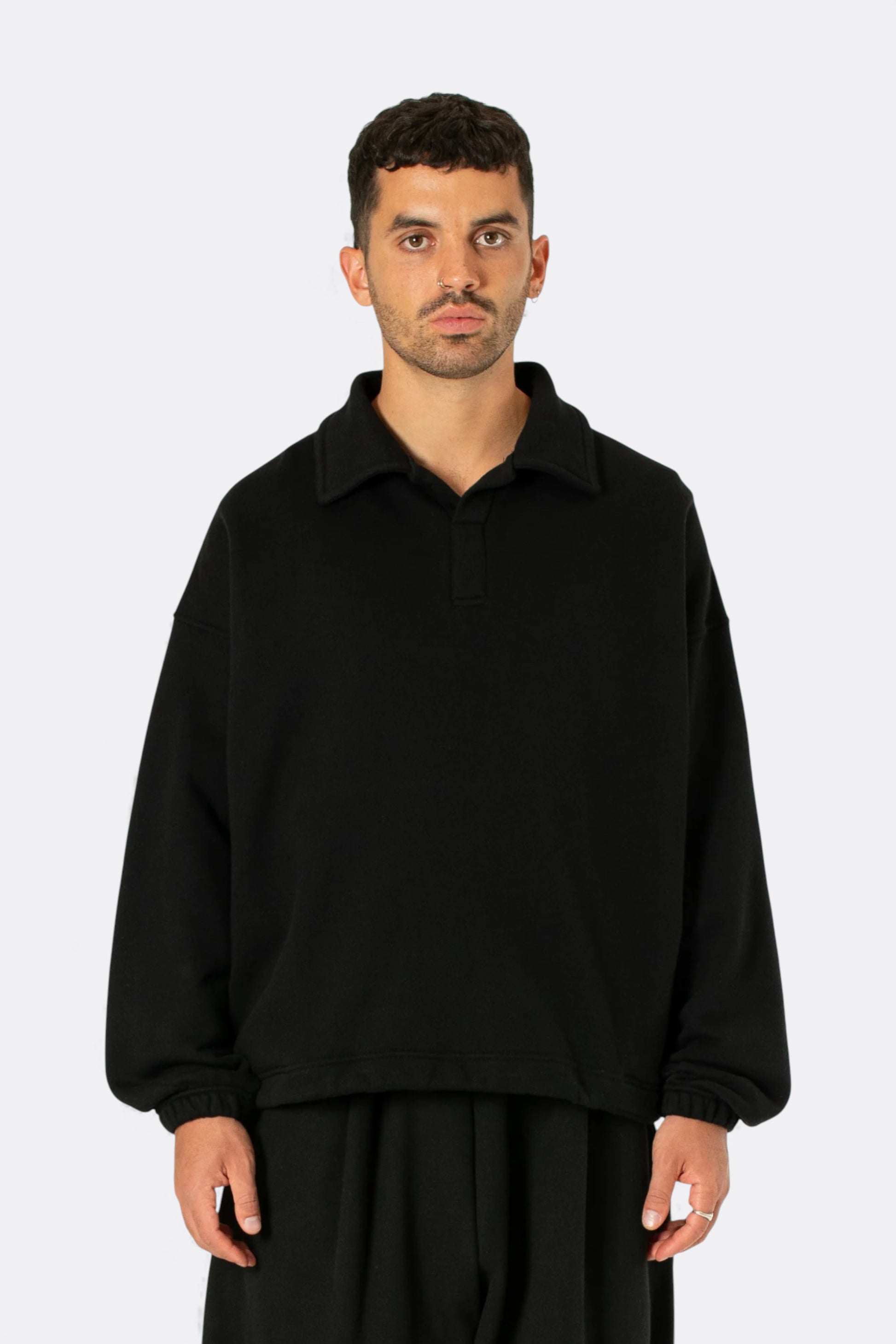 Estudio Niksen - Polo Crewneck Sweater (Black)