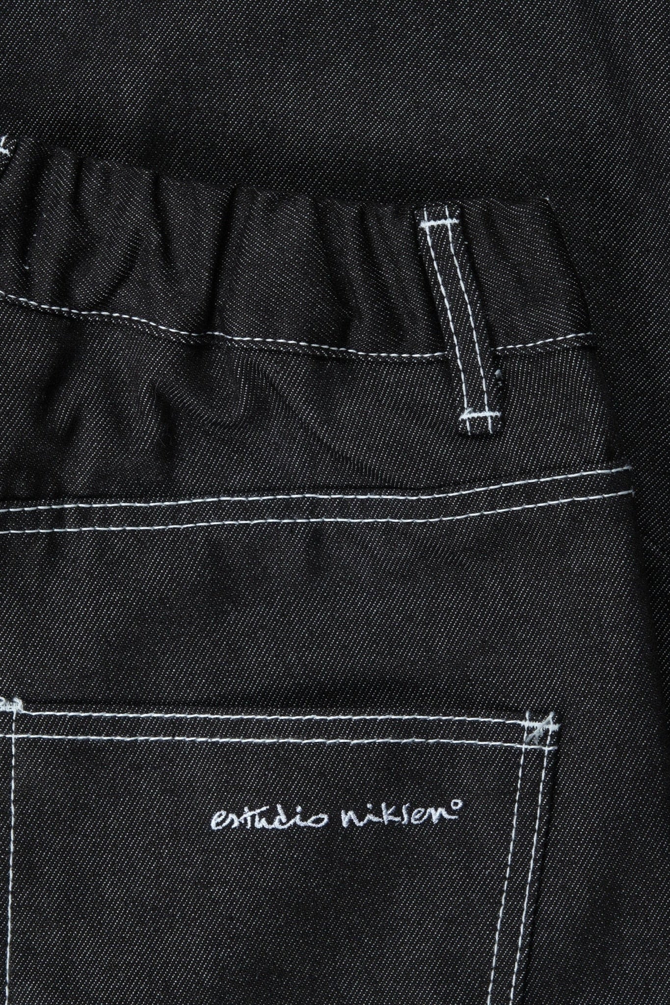 Estudio Niksen - Raw Denim Balloon Jeans (Black)