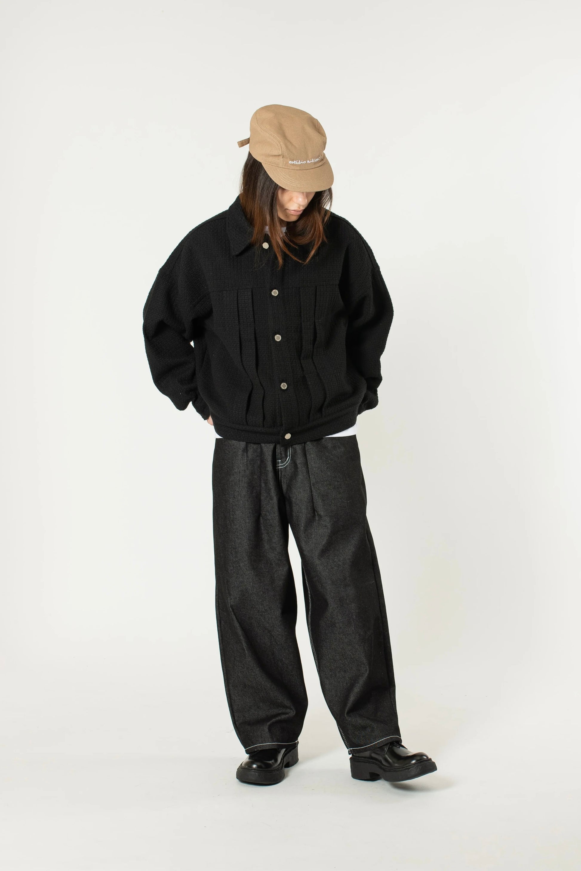 Estudio Niksen - Raw Denim Balloon Jeans (Black)