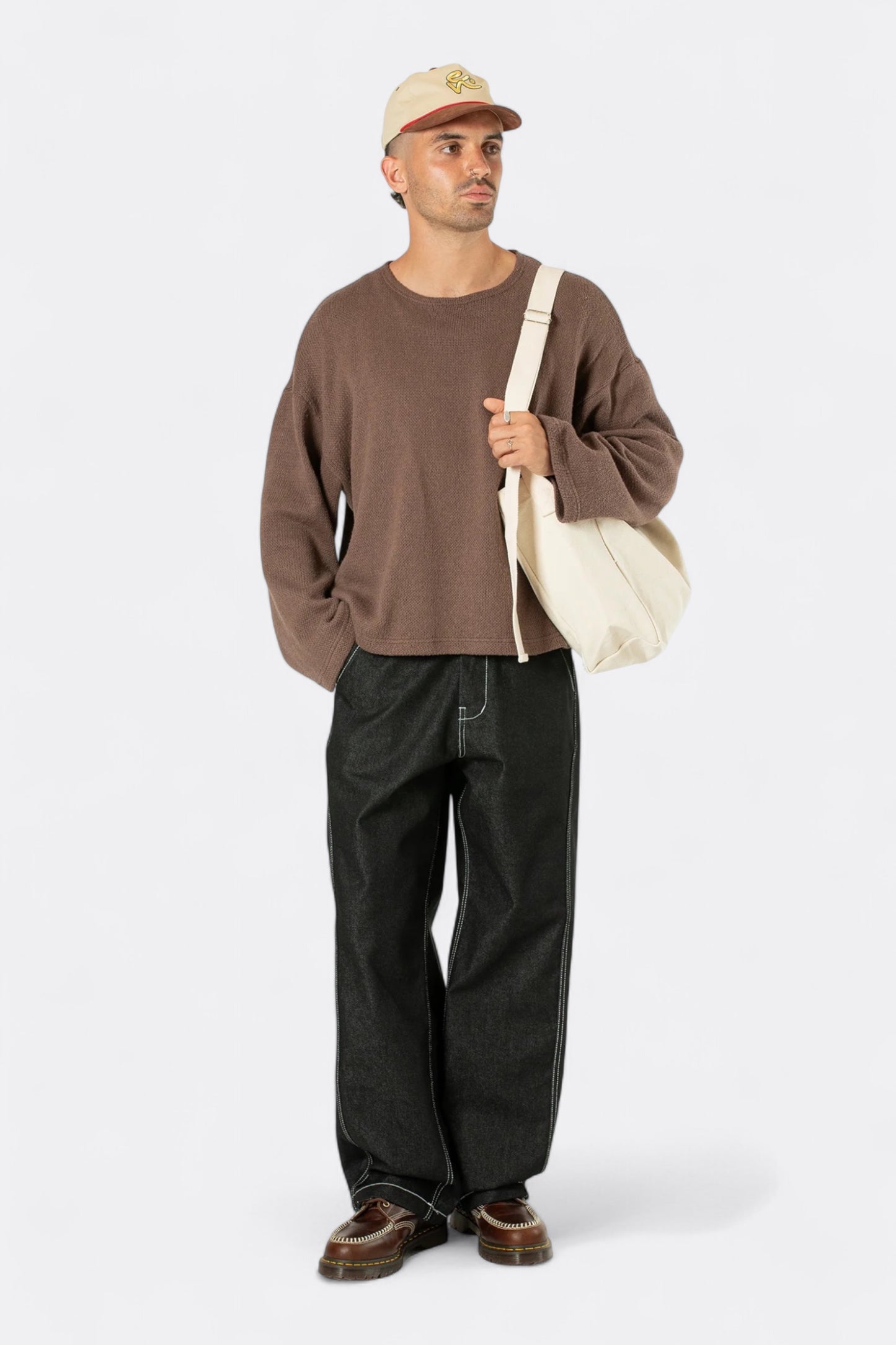 Estudio Niksen - Raw Denim In-Stitch Jeans (Black)